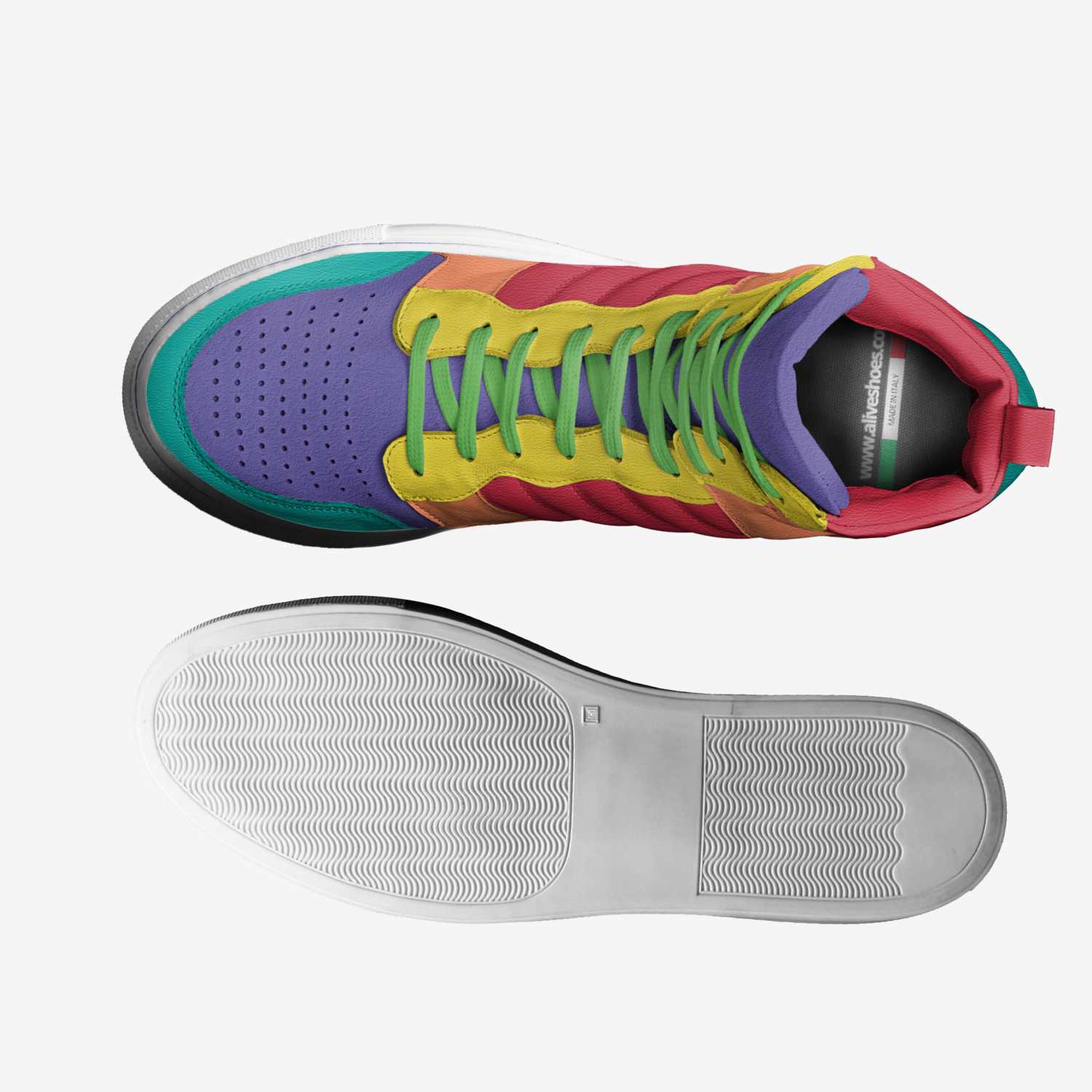 AMORI IS GAY custom made in Italy shoes by Kolman | Top view