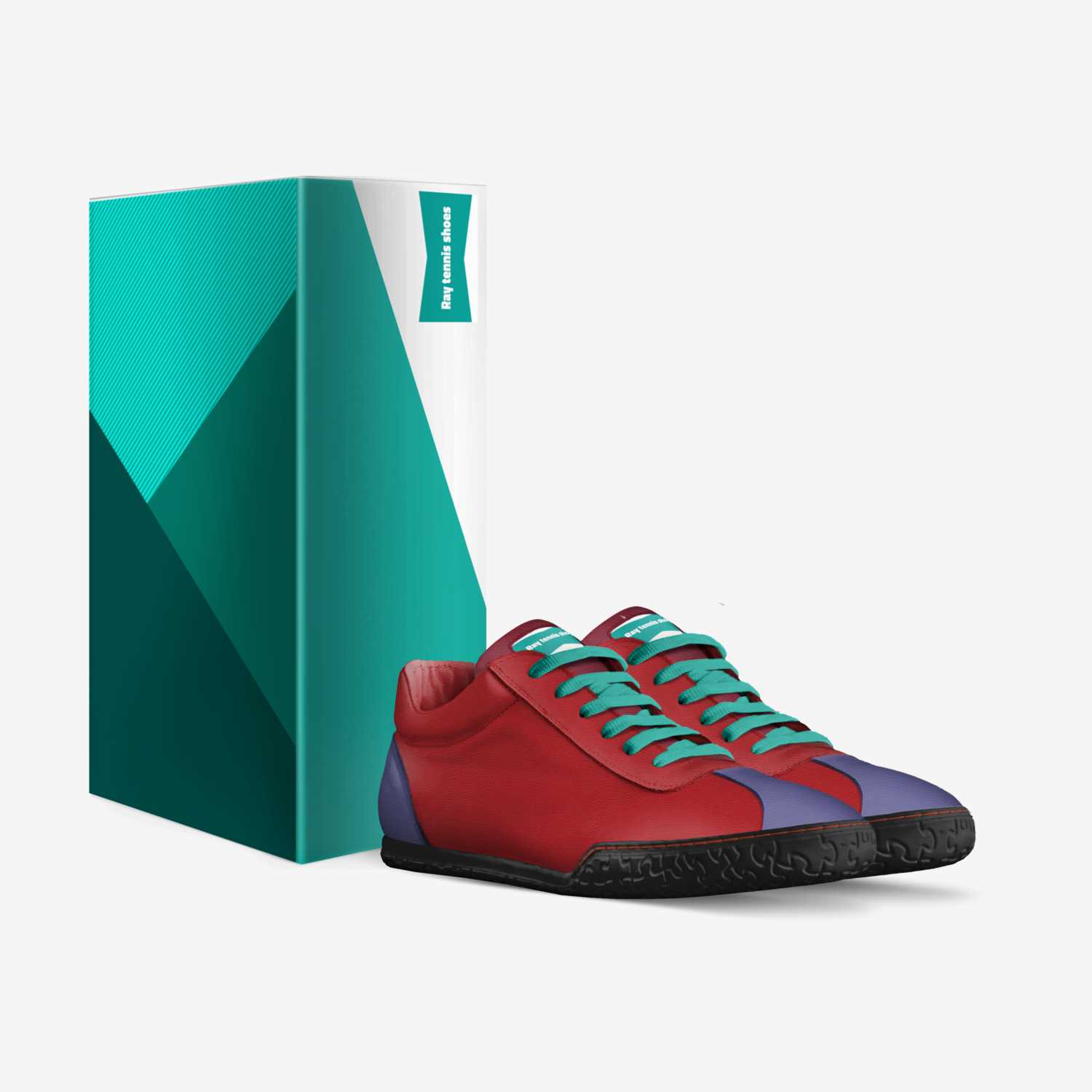 Ray tennis shoes custom made in Italy shoes by Aidan | Box view