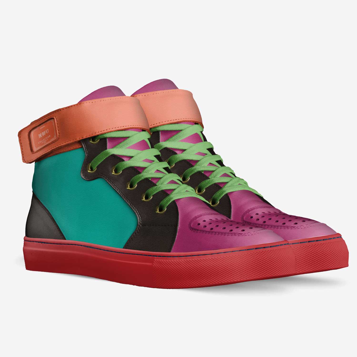 The Ray V.1 custom made in Italy shoes by Aidan | Double view