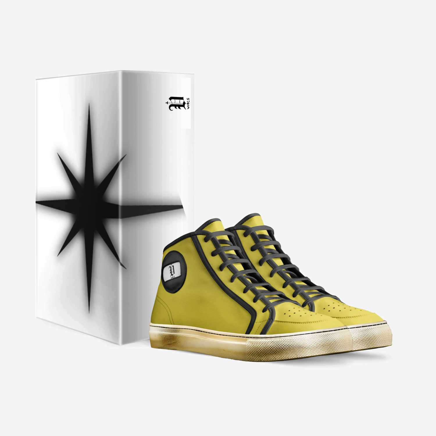 Vic's star 2 custom made in Italy shoes by Brayden Murphy | Box view