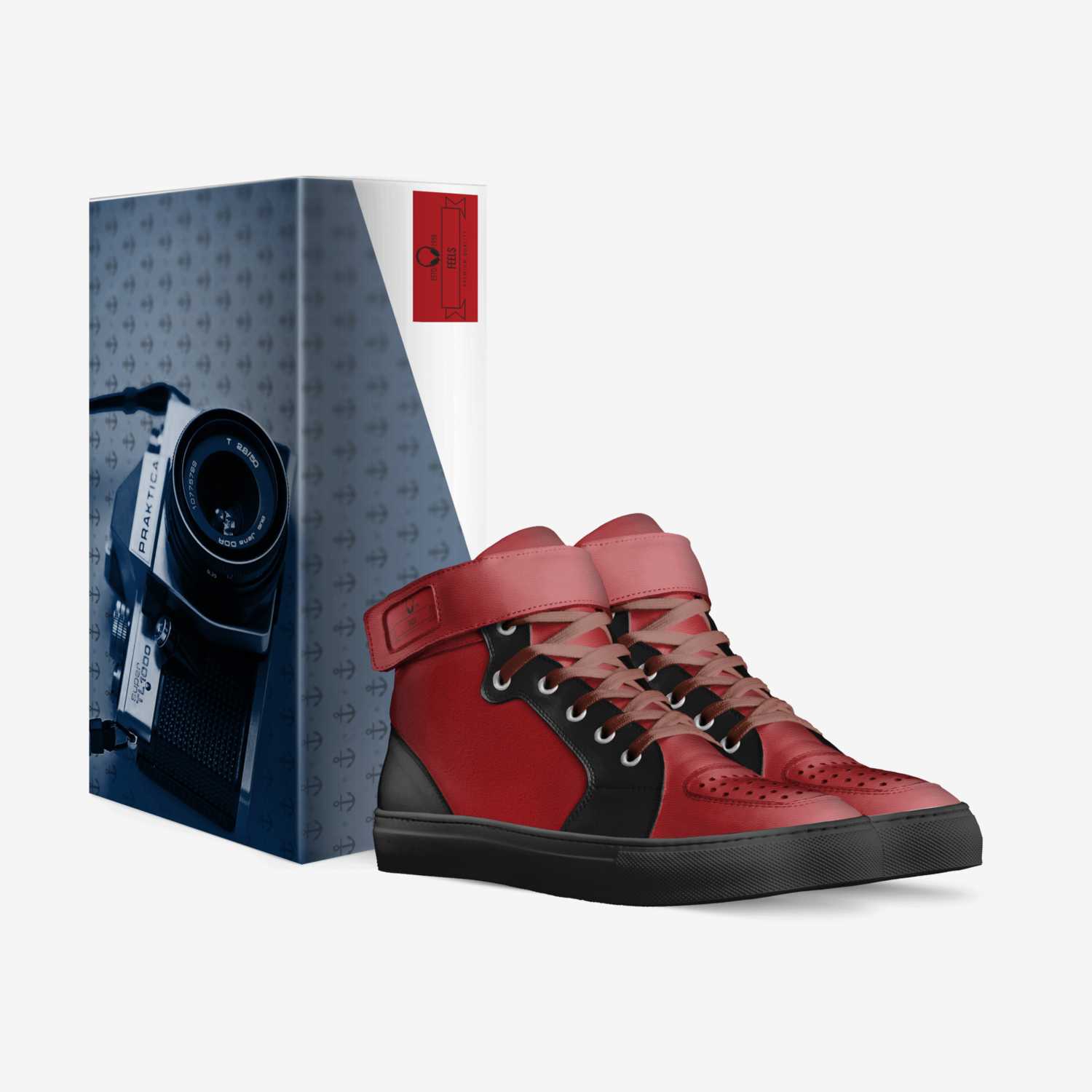 Rick and Morty sho custom made in Italy shoes by Junior Mares | Box view