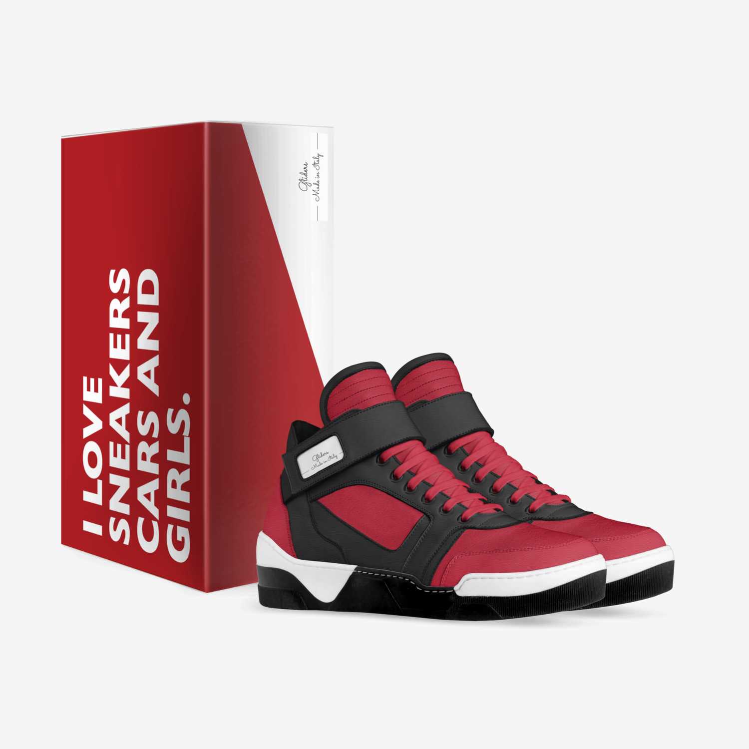 Gliders custom made in Italy shoes by Messiah King | Box view