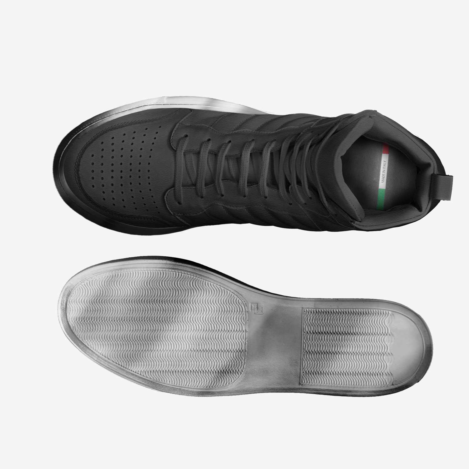 Black Panther II custom made in Italy shoes by Dnbe Apparel | Top view