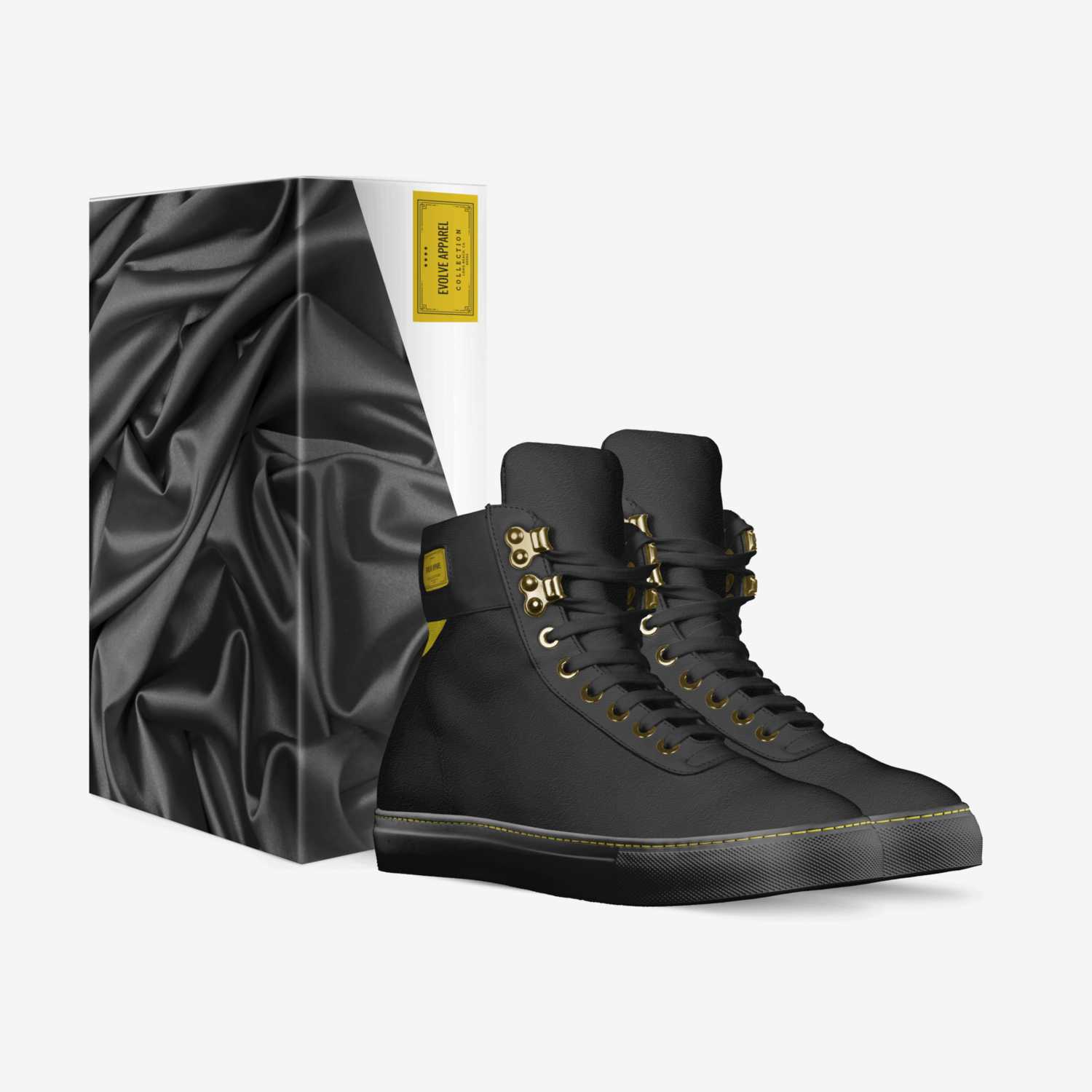 Evolve Apparel custom made in Italy shoes by Kwesa The Artist | Box view