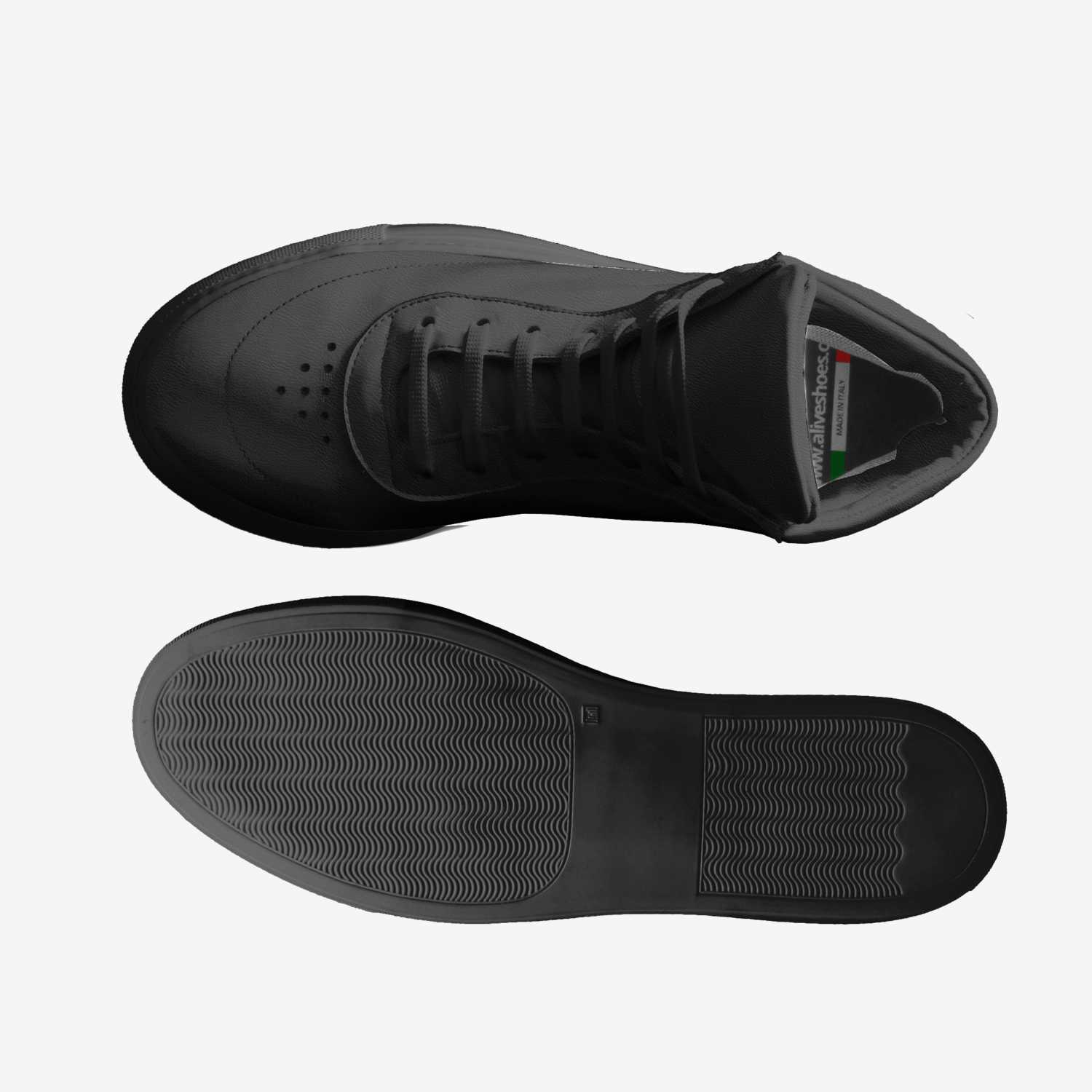 Blacksquads custom made in Italy shoes by Charles Russaw | Top view