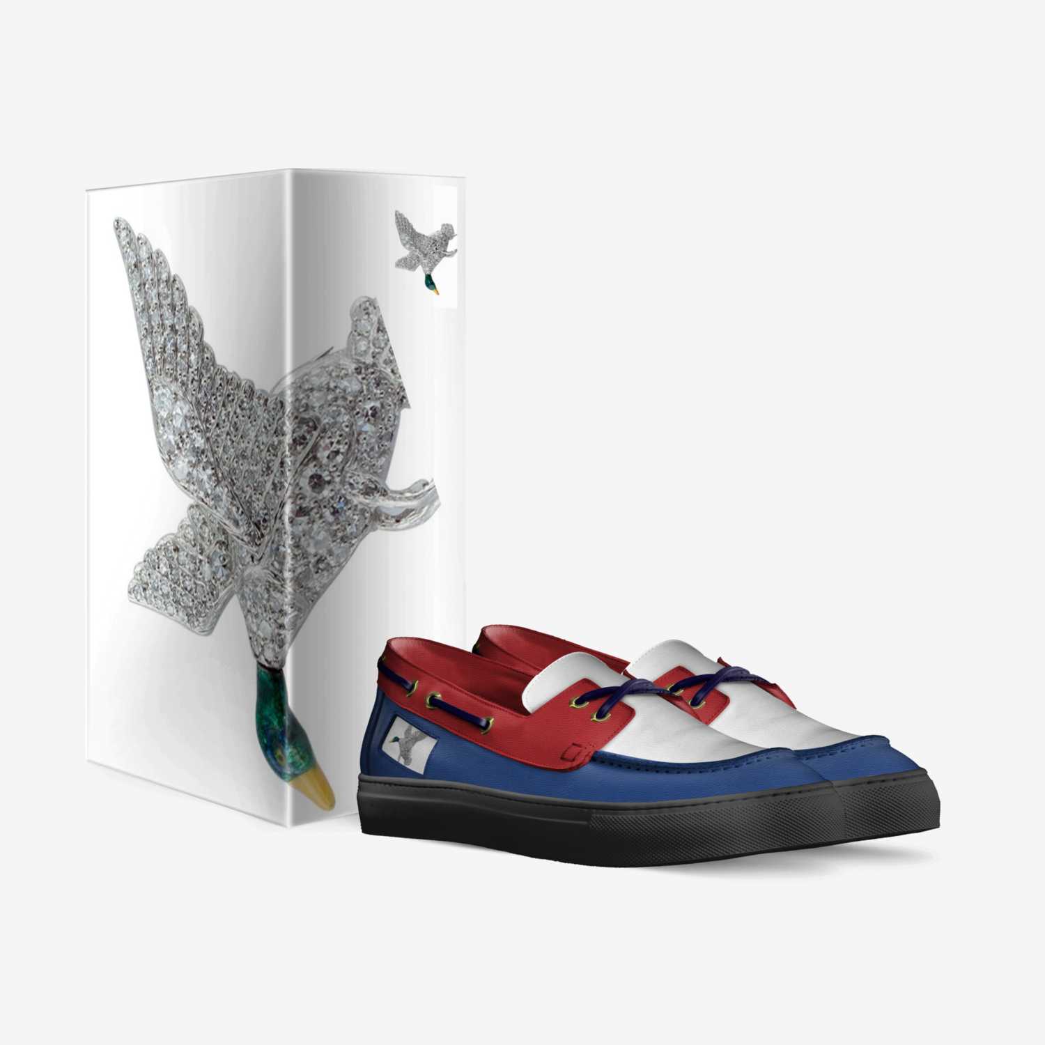 Diamond Duck custom made in Italy shoes by Josh | Box view