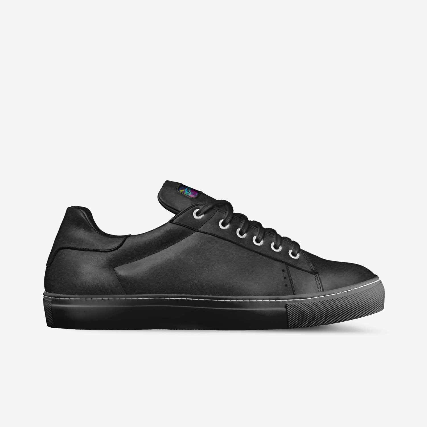 Comic strip custom made in Italy shoes by Rhisnnon Dinsdale | Side view