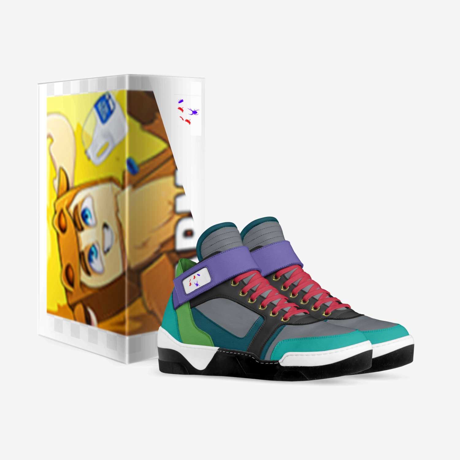 FORTNITE custom made in Italy shoes by Tyler | Box view