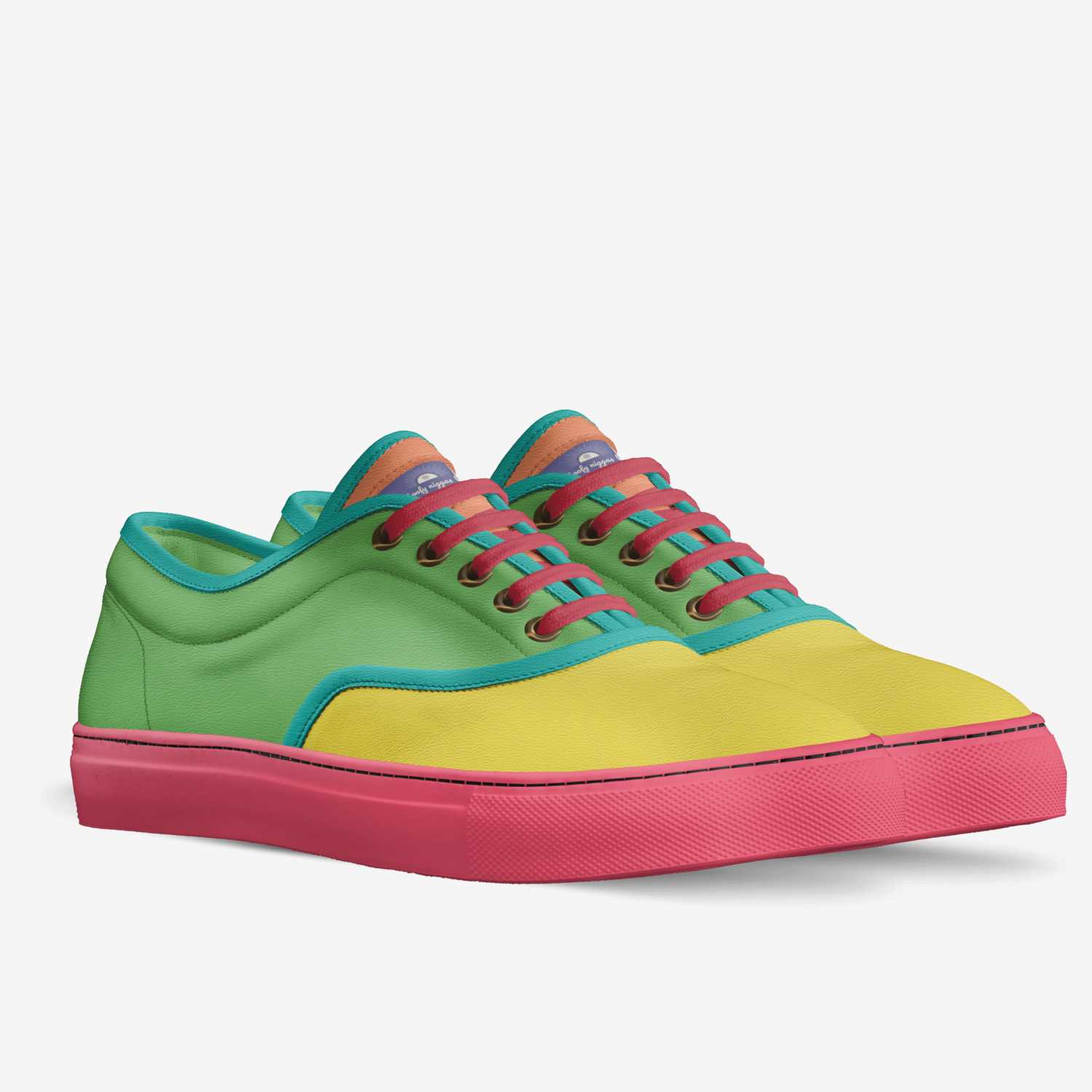 Goofy niggas V1 custom made in Italy shoes by Jacob Barthalmuel Williamschilis12 | Double view