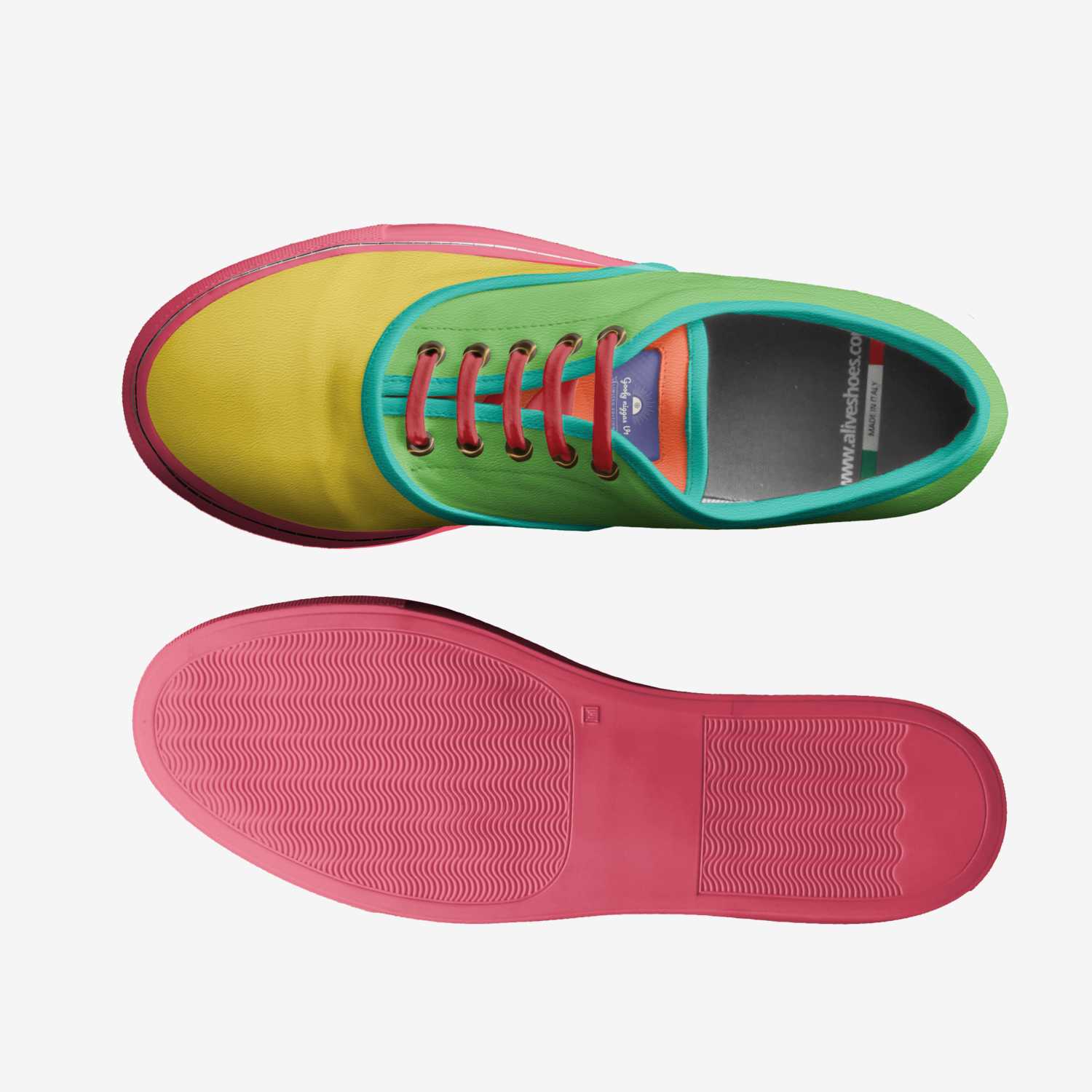 Goofy niggas V1 custom made in Italy shoes by Jacob Barthalmuel Williamschilis12 | Top view