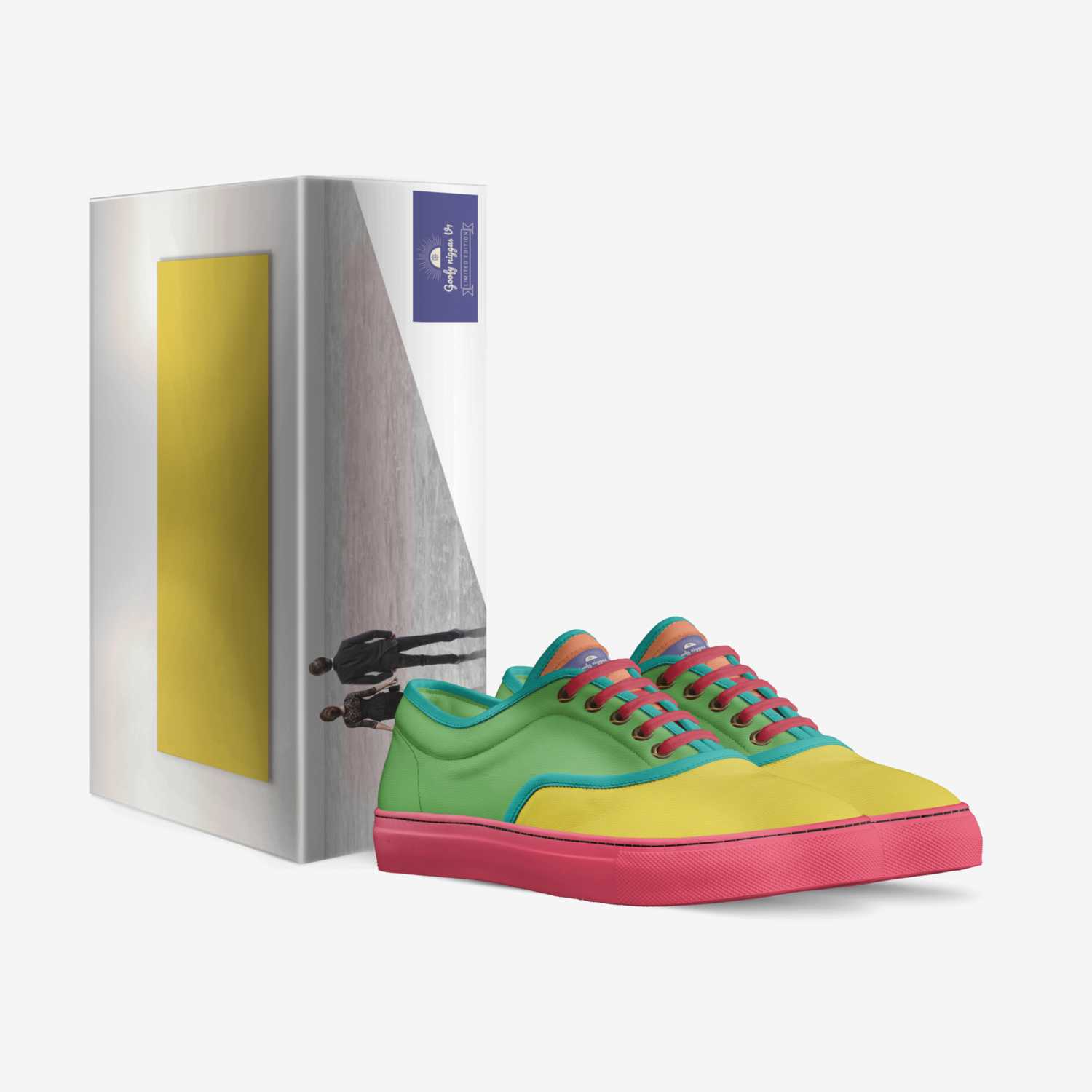 Goofy niggas V1 custom made in Italy shoes by Jacob Barthalmuel Williamschilis12 | Box view