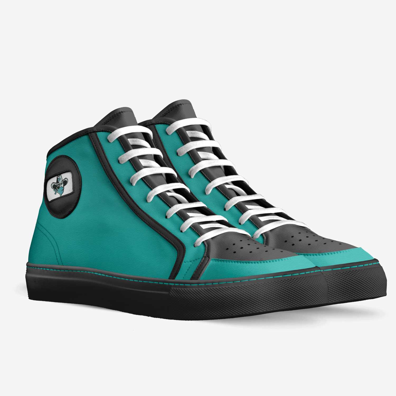 Riders 1 custom made in Italy shoes by Pearlcity Paniolos | Double view