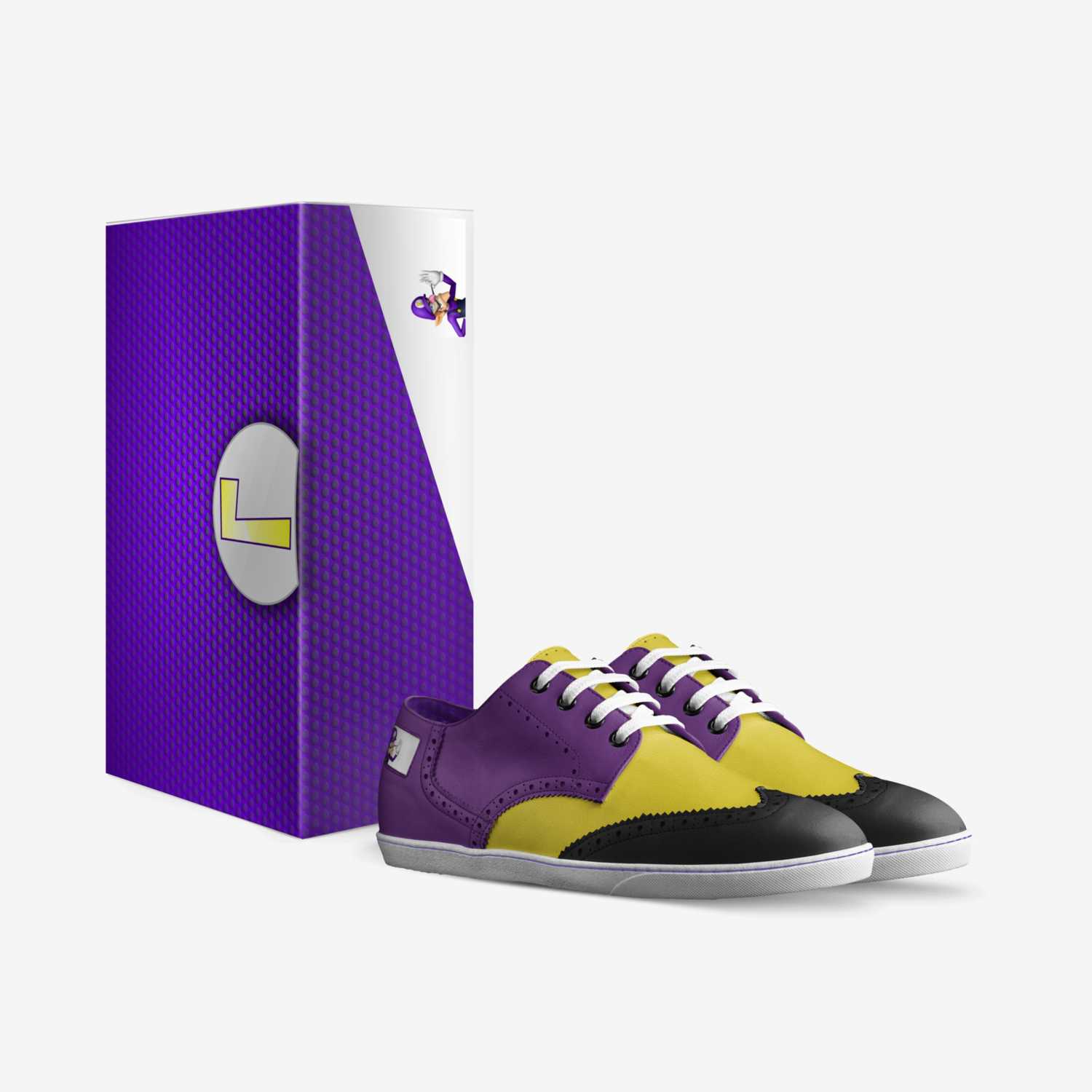 Waluigi custom made in Italy shoes by Kevin F. | Box view