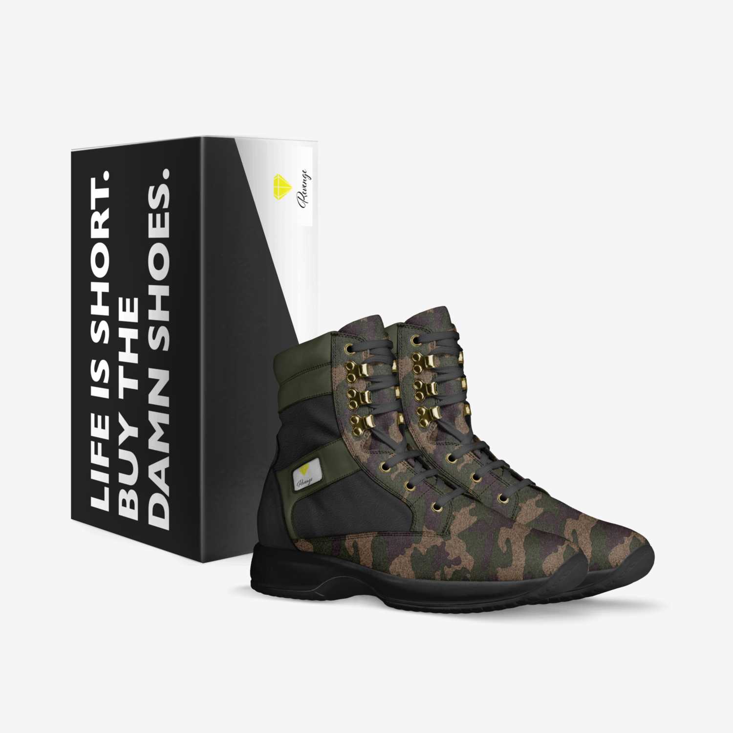 Revenge custom made in Italy shoes by Shantel Nashae | Box view