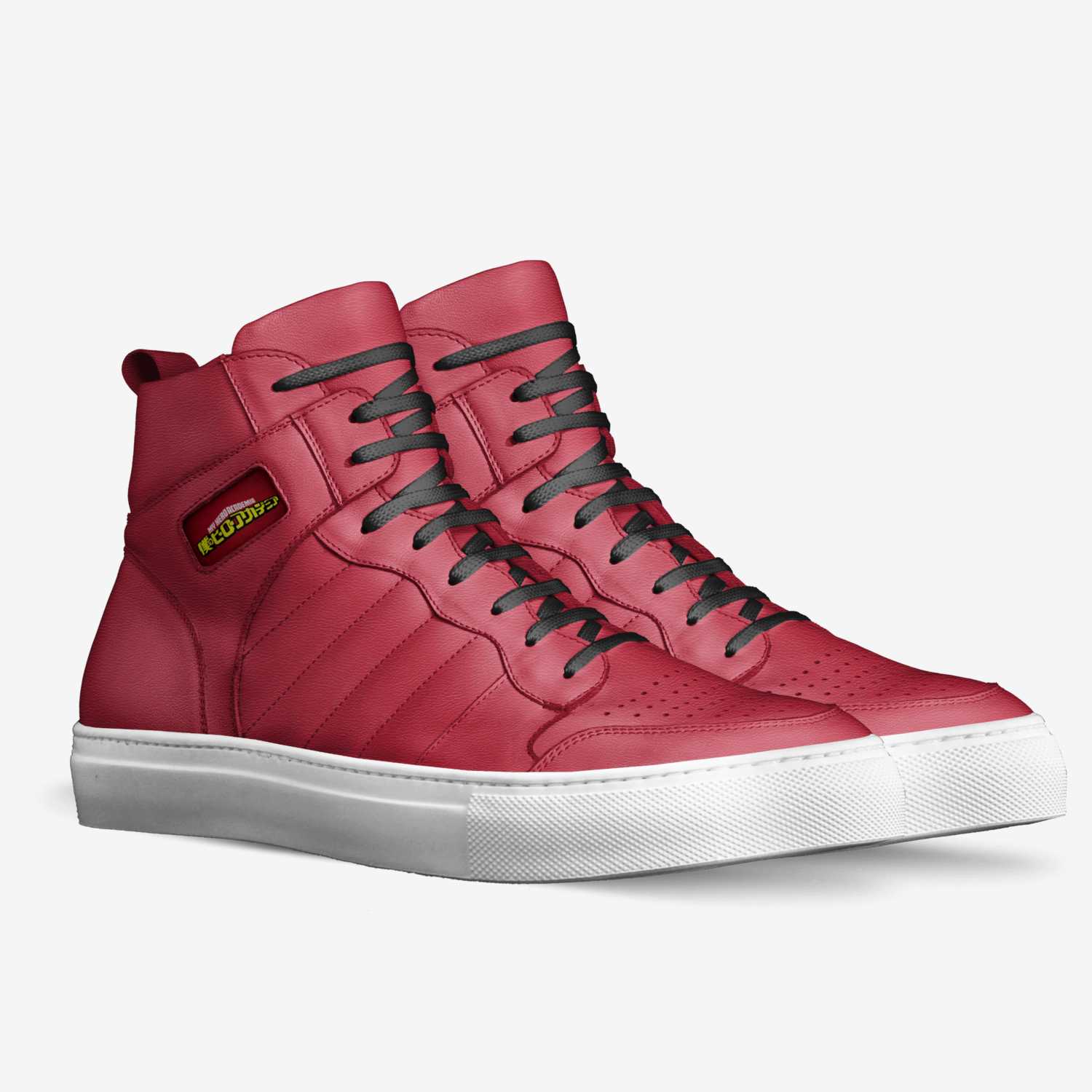 Boku No Hero custom made in Italy shoes by Liam Cudahy | Double view