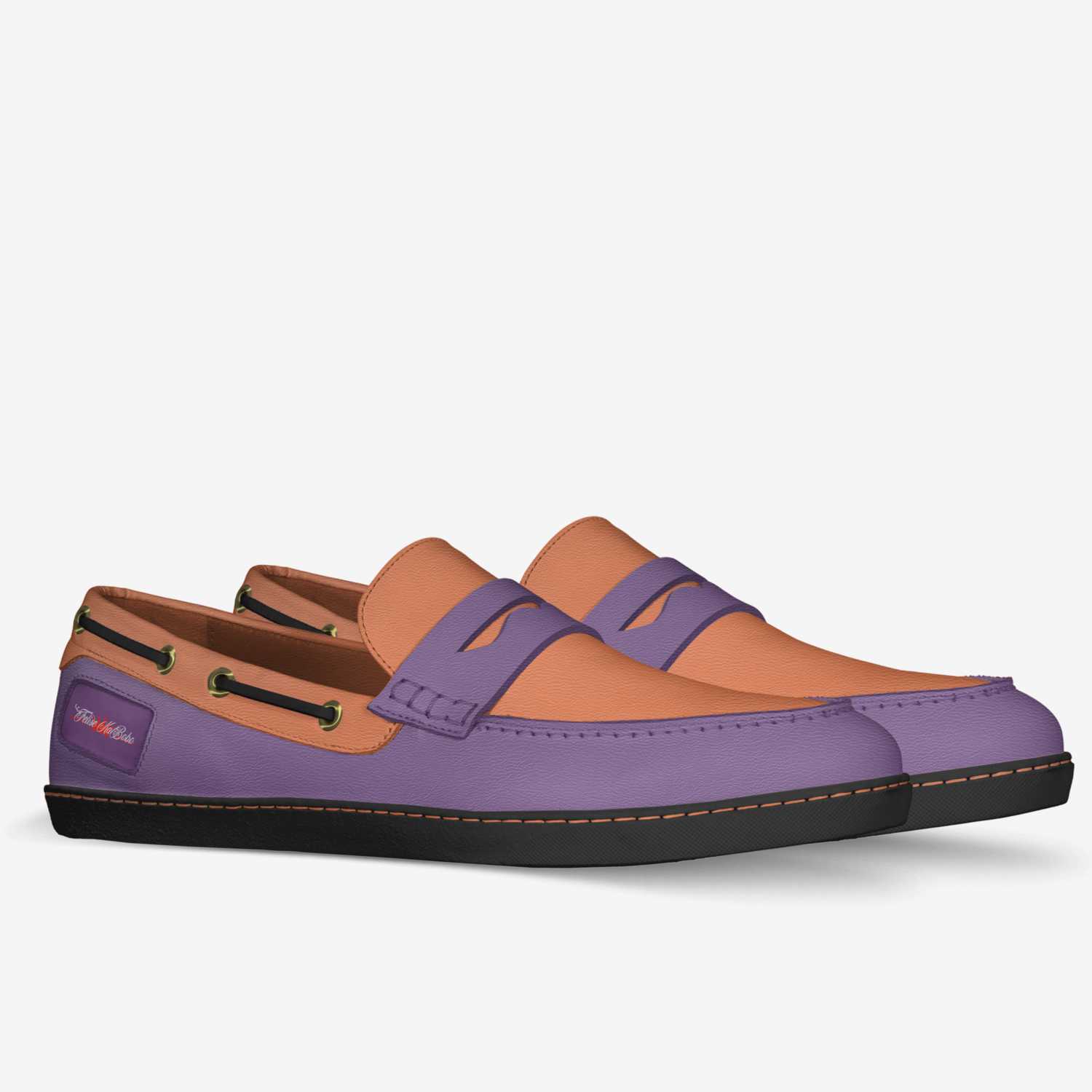 Felise KaBobo custom made in Italy shoes by Shamsud-din King | Double view