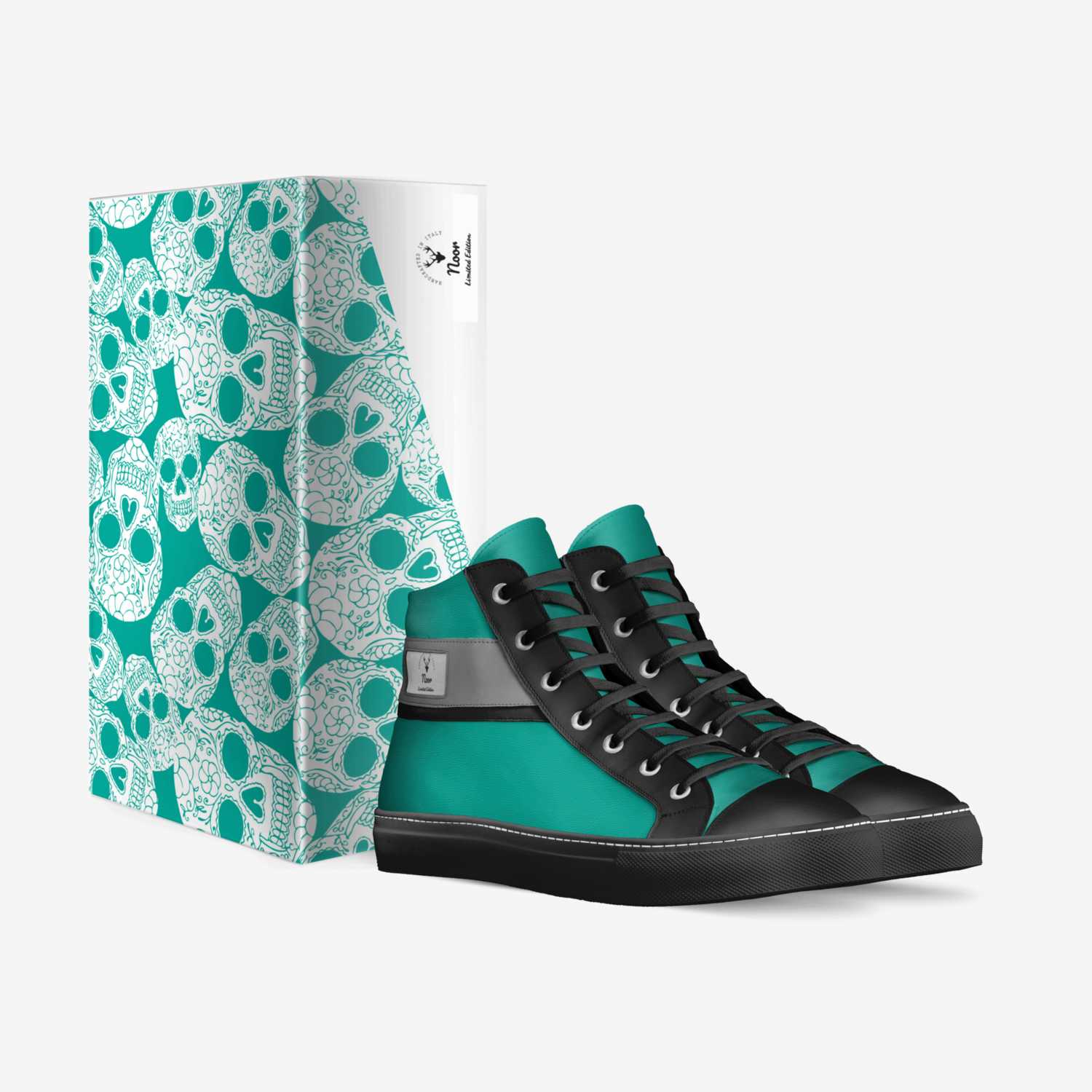 Noor custom made in Italy shoes by Alishba Noor Ahmad | Box view