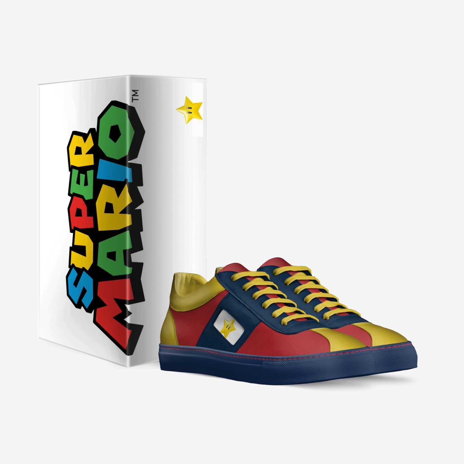 Super Mario custom made in Italy shoes by Sam Shapiro | Box view