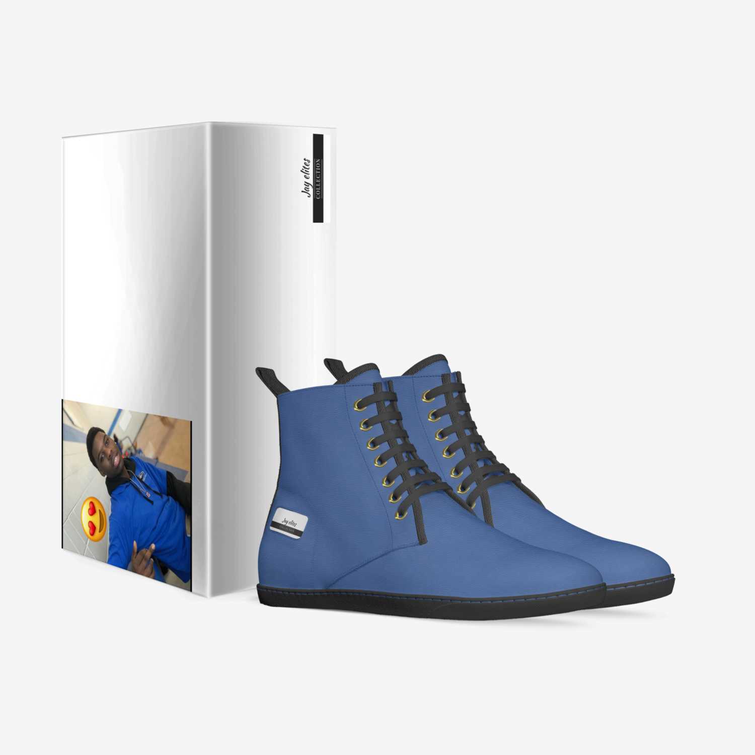 Jay elites custom made in Italy shoes by Jalen | Box view
