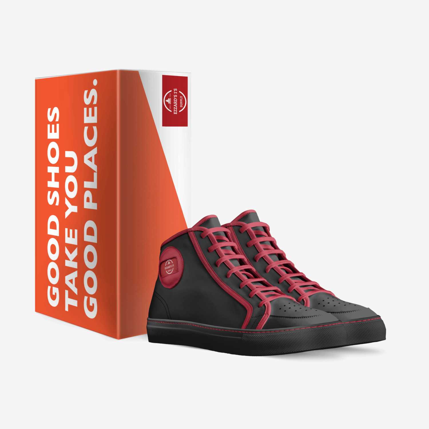 Ezzard's 1's custom made in Italy shoes by Taviswilliams | Box view
