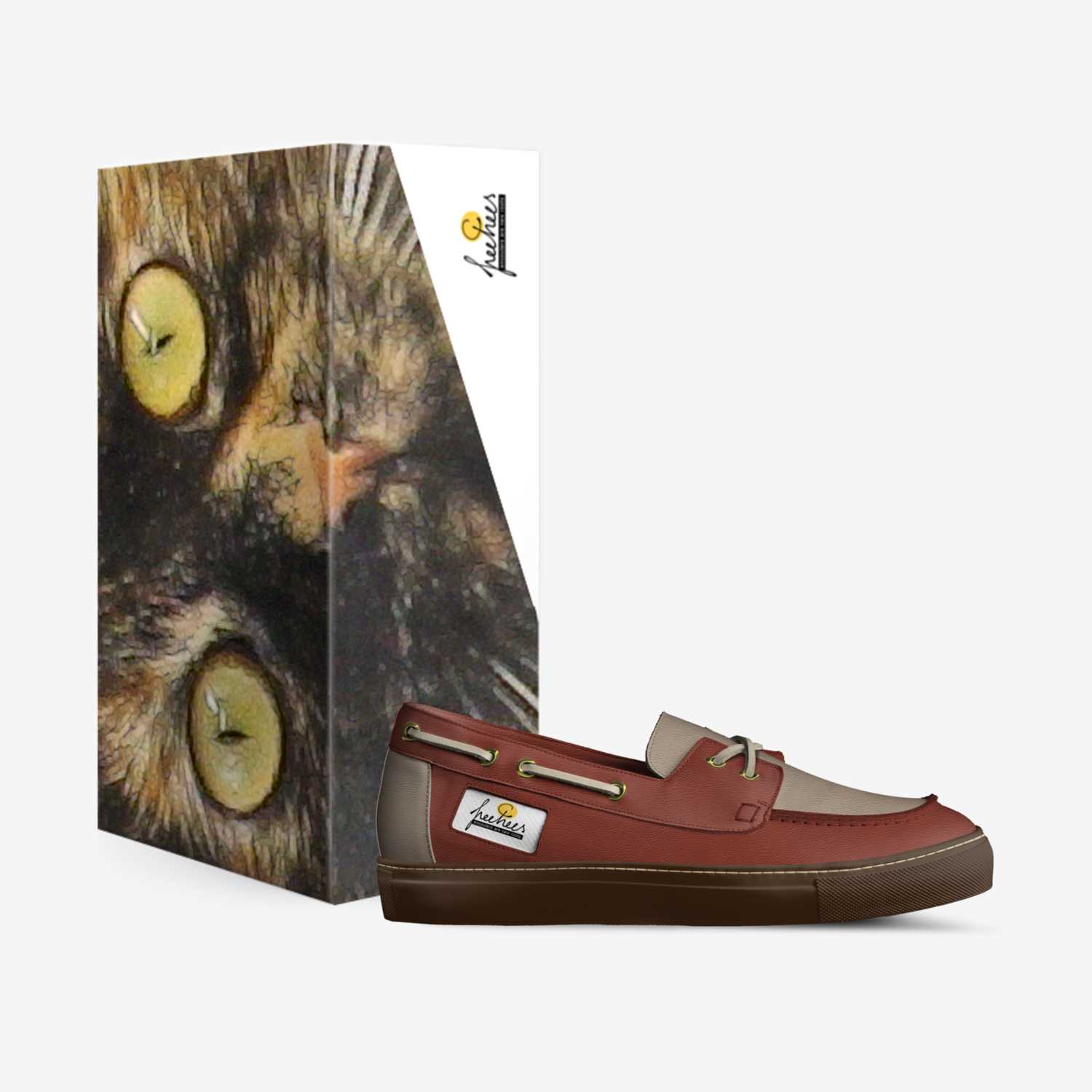 Freetrees for cats custom made in Italy shoes by Christine Morel | Box view