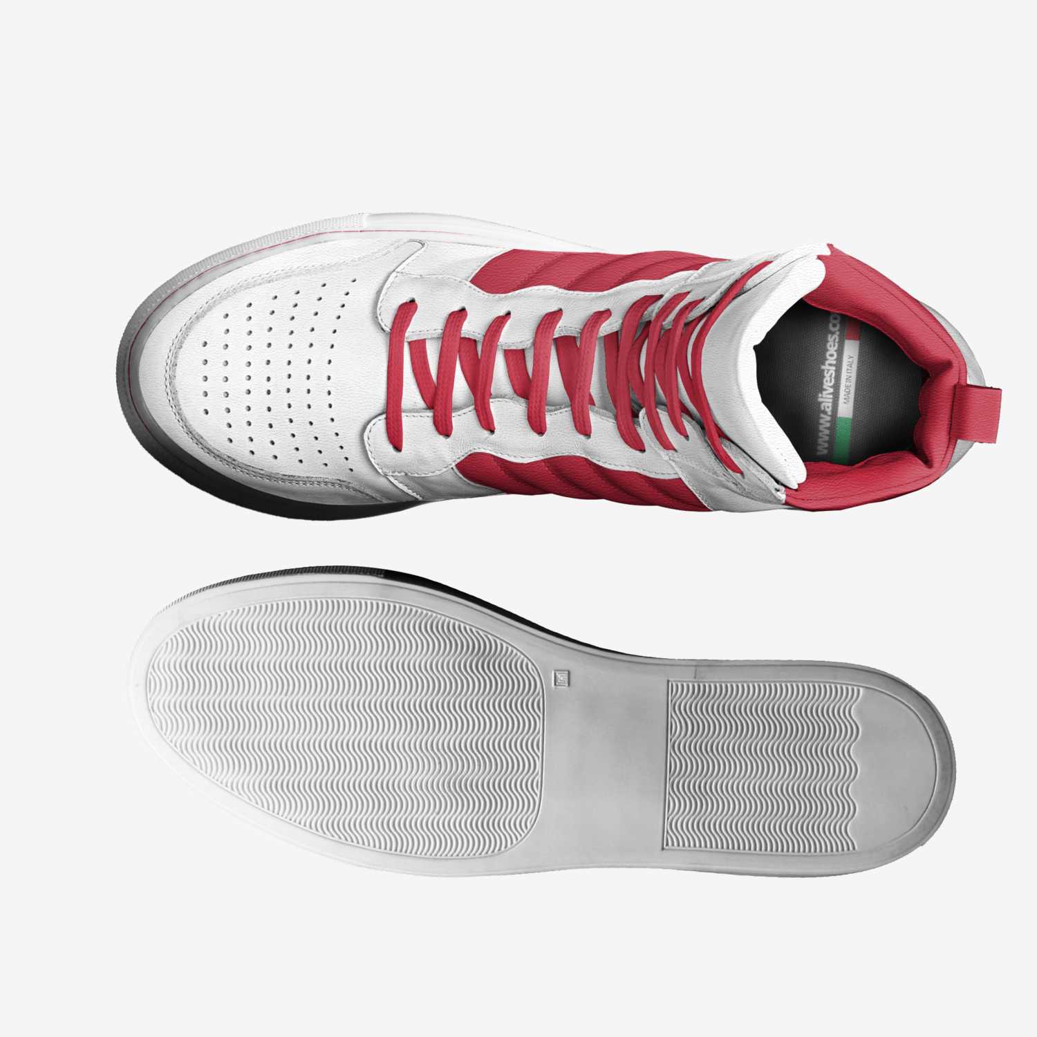 Bloods custom made in Italy shoes by Brayden Livingston | Top view