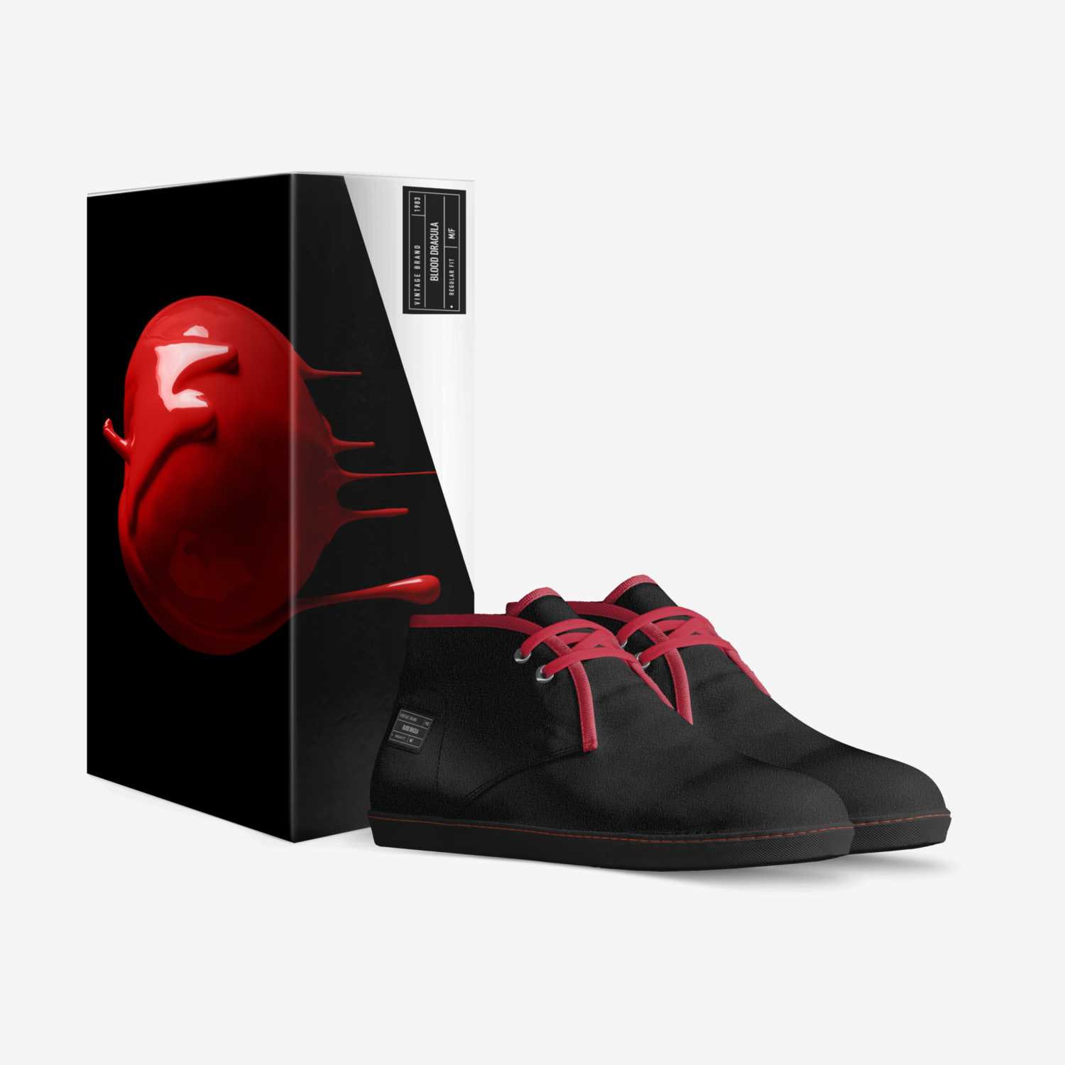  Blood Dracula  custom made in Italy shoes by Eric Morris | Box view