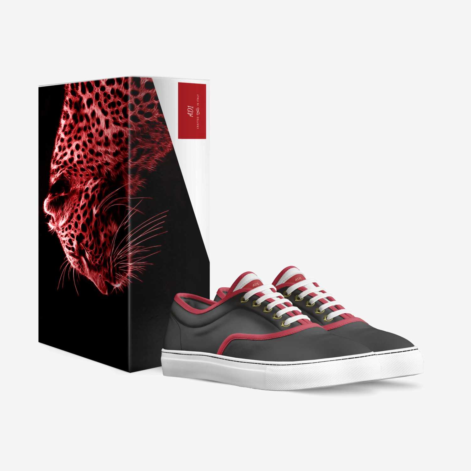 AD1 custom made in Italy shoes by Alex Davis | Box view