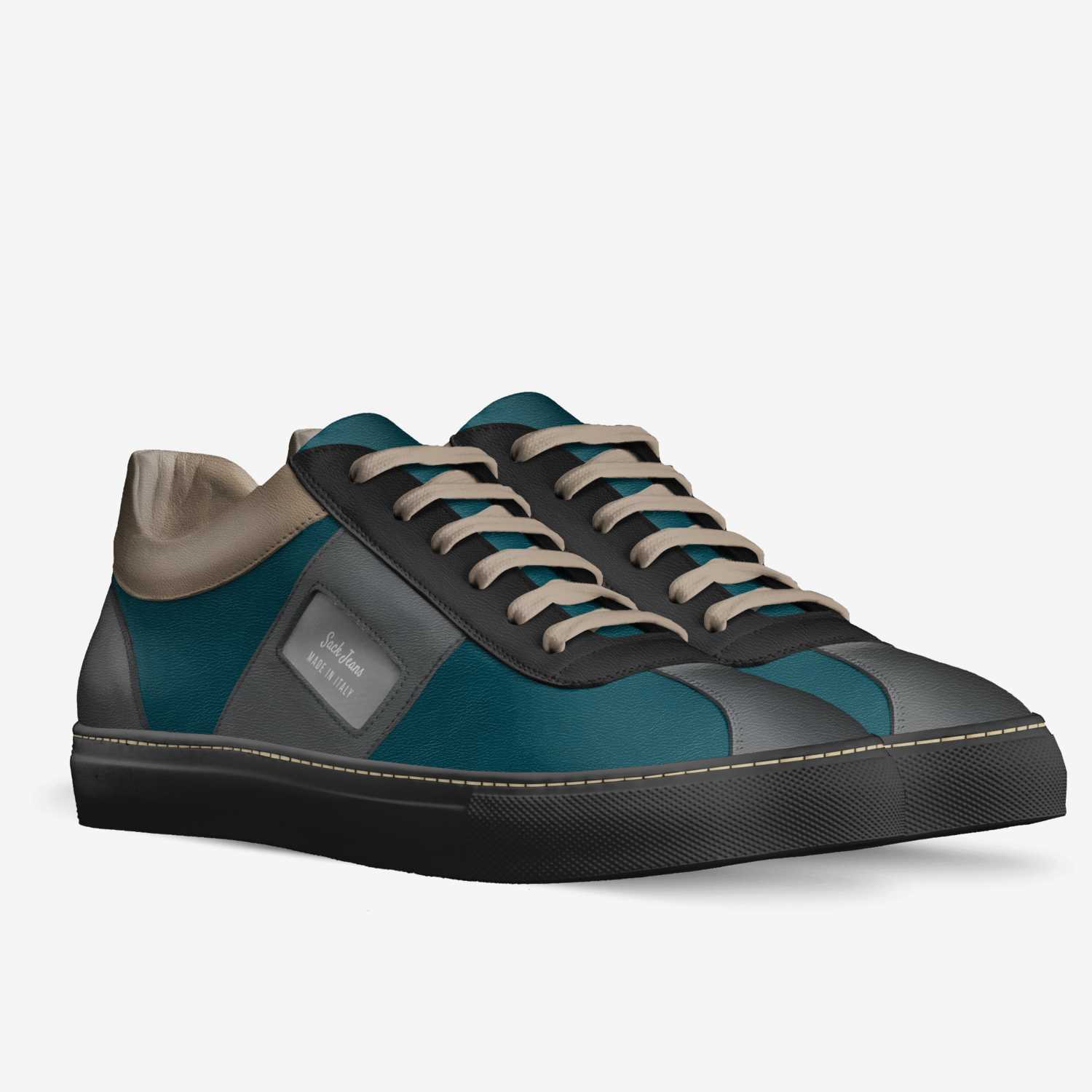Sack Jeans custom made in Italy shoes by Jamal Mason | Double view