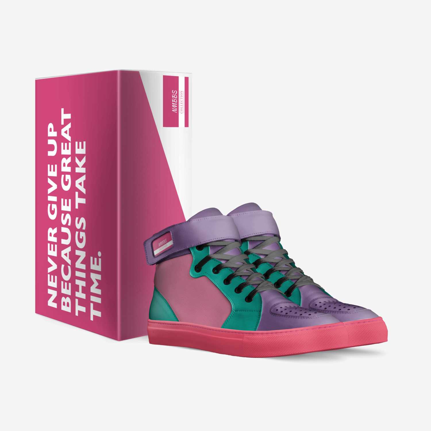 NMBBS custom made in Italy shoes by Nevaeh Moore | Box view