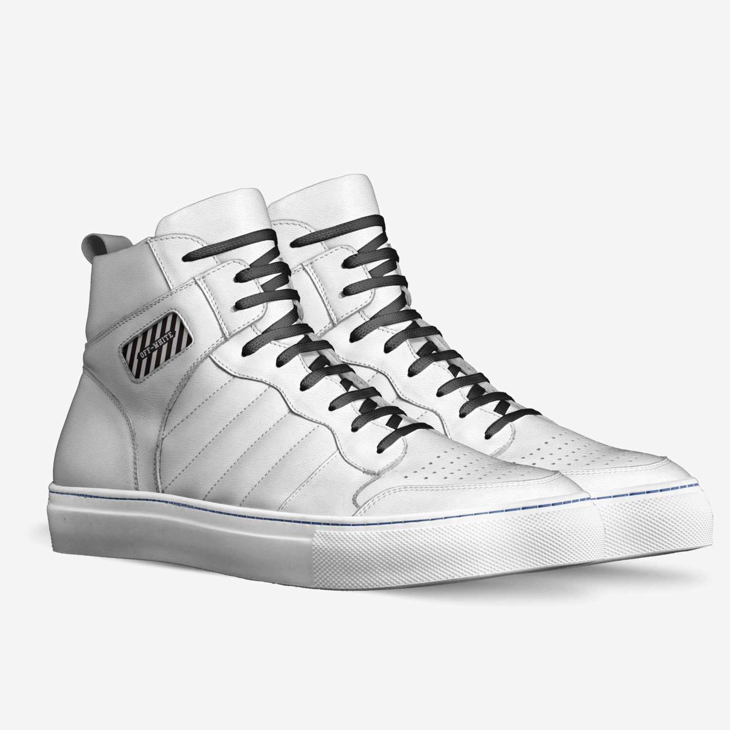 "Off-White" custom made in Italy shoes by Javier | Double view