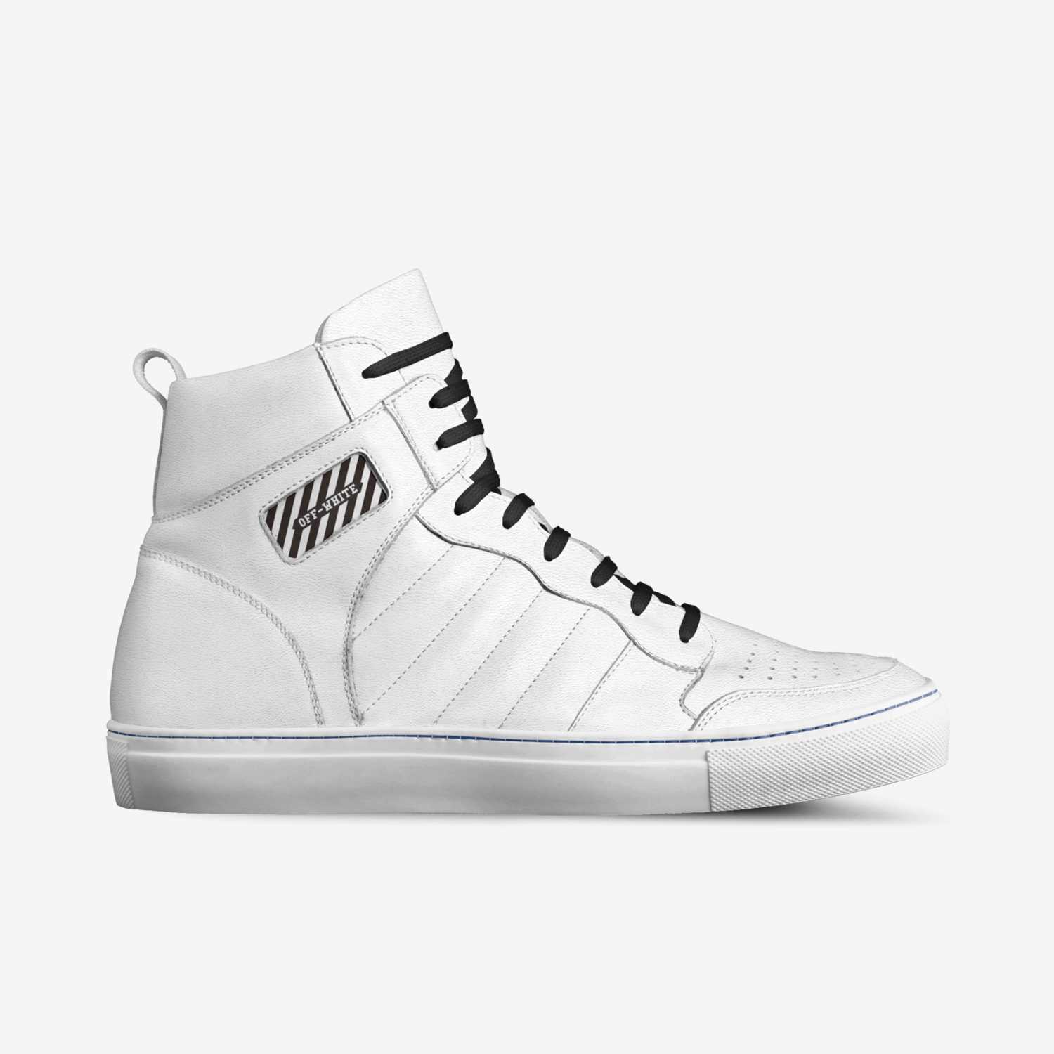 "Off-White" custom made in Italy shoes by Javier | Side view