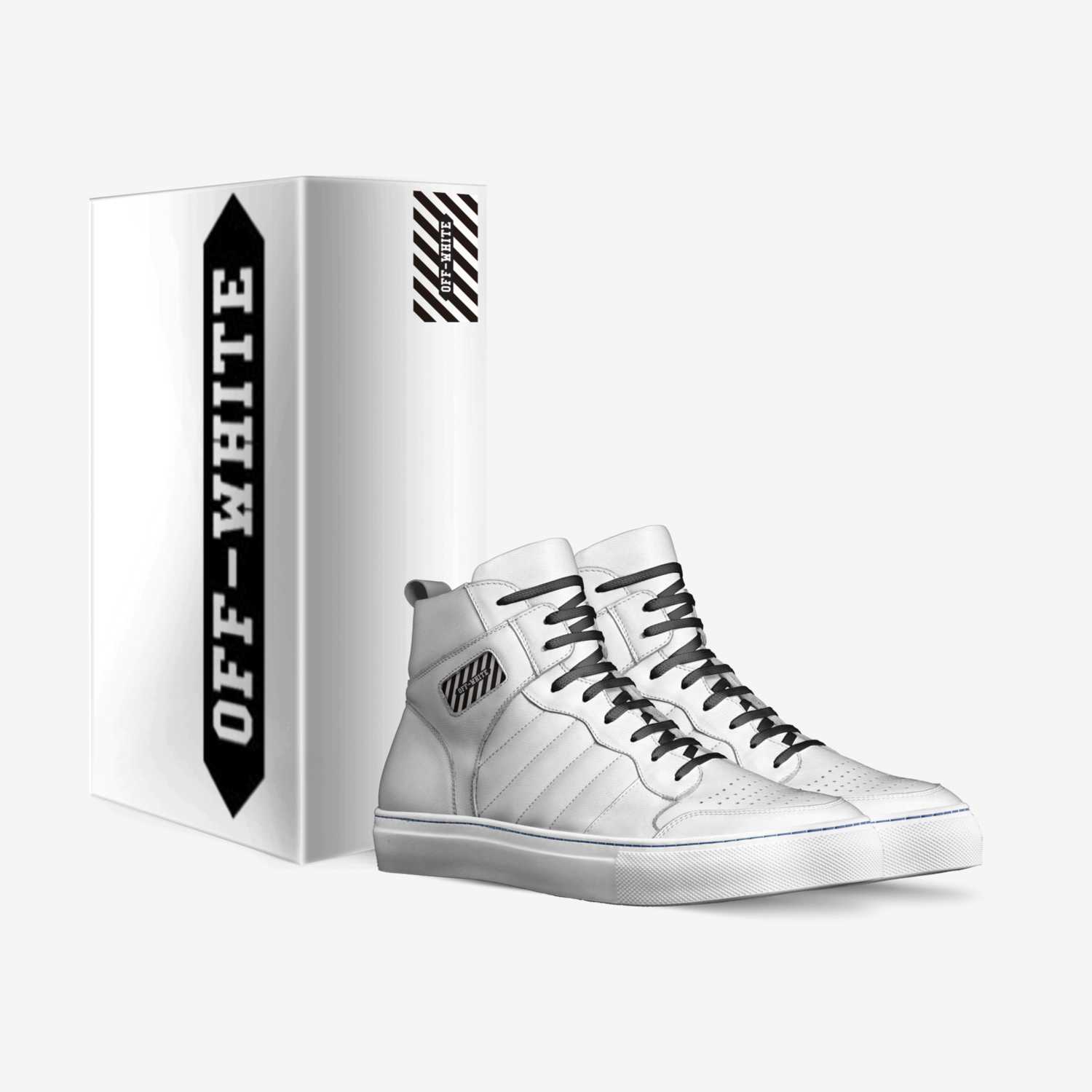 "Off-White" custom made in Italy shoes by Javier | Box view