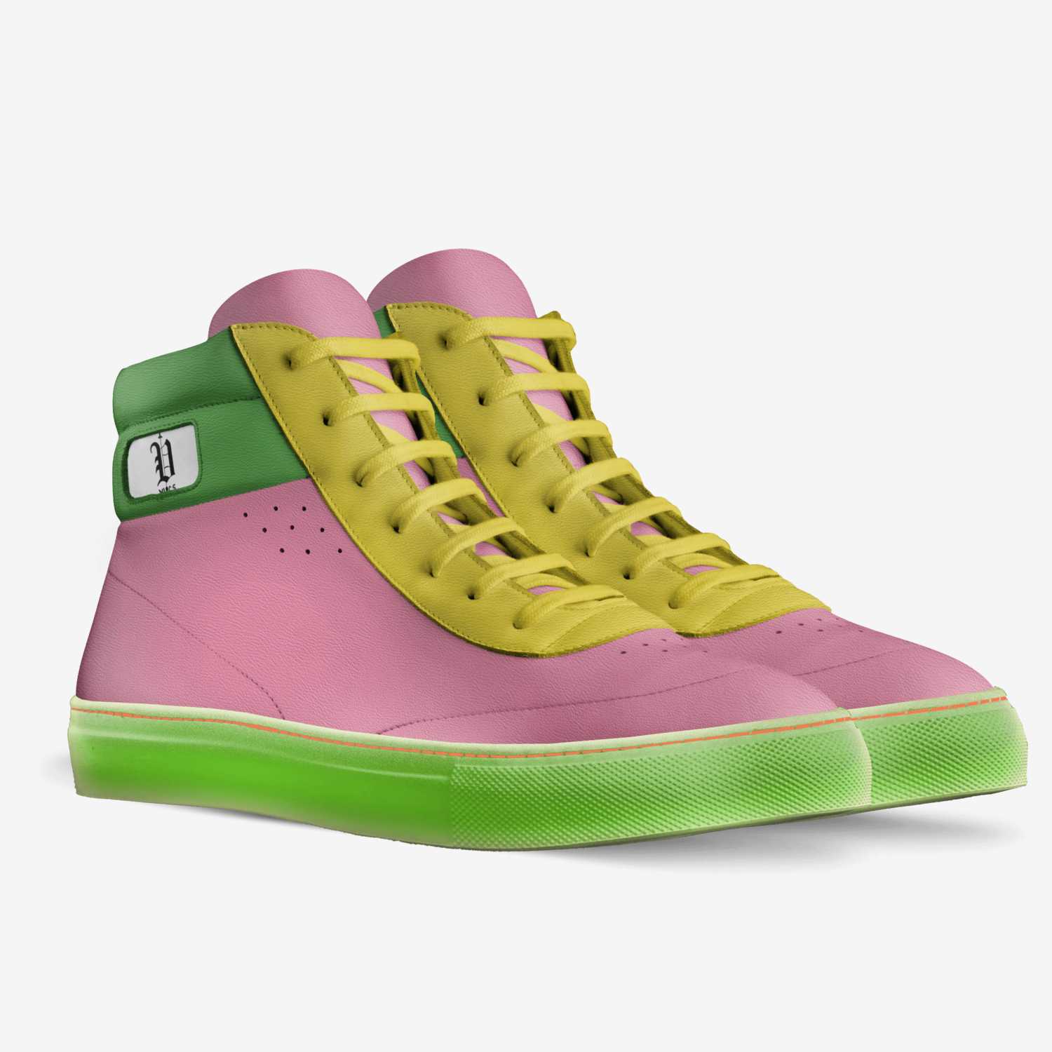 vics 80s style custom made in Italy shoes by Brayden Murphy | Double view