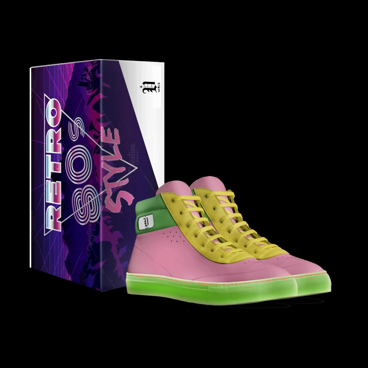 vics 80s style A Custom Shoe concept by Brayden Murphy