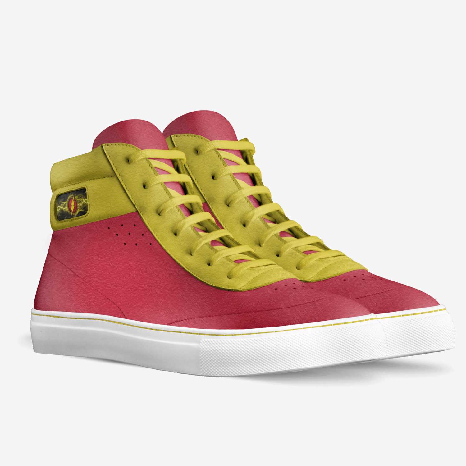 Barry Allen custom made in Italy shoes by Brittyn | Double view