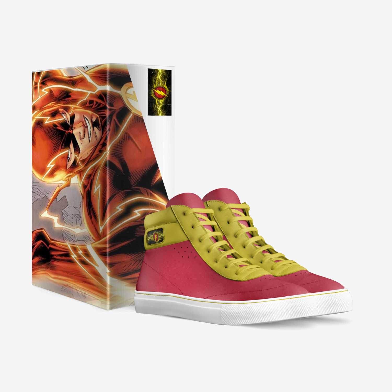 Barry Allen custom made in Italy shoes by Brittyn | Box view