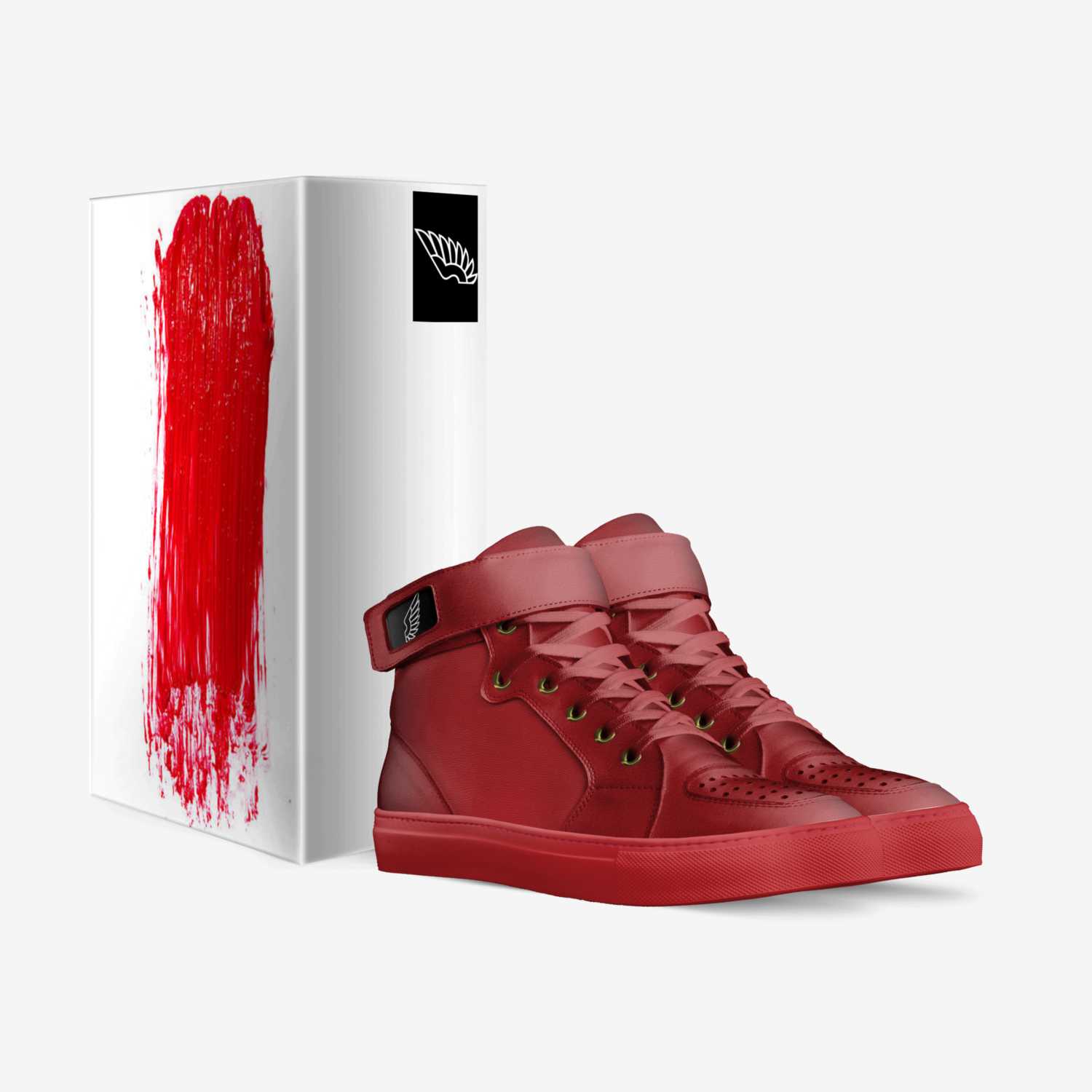Red October custom made in Italy shoes by Richard Burgos | Box view