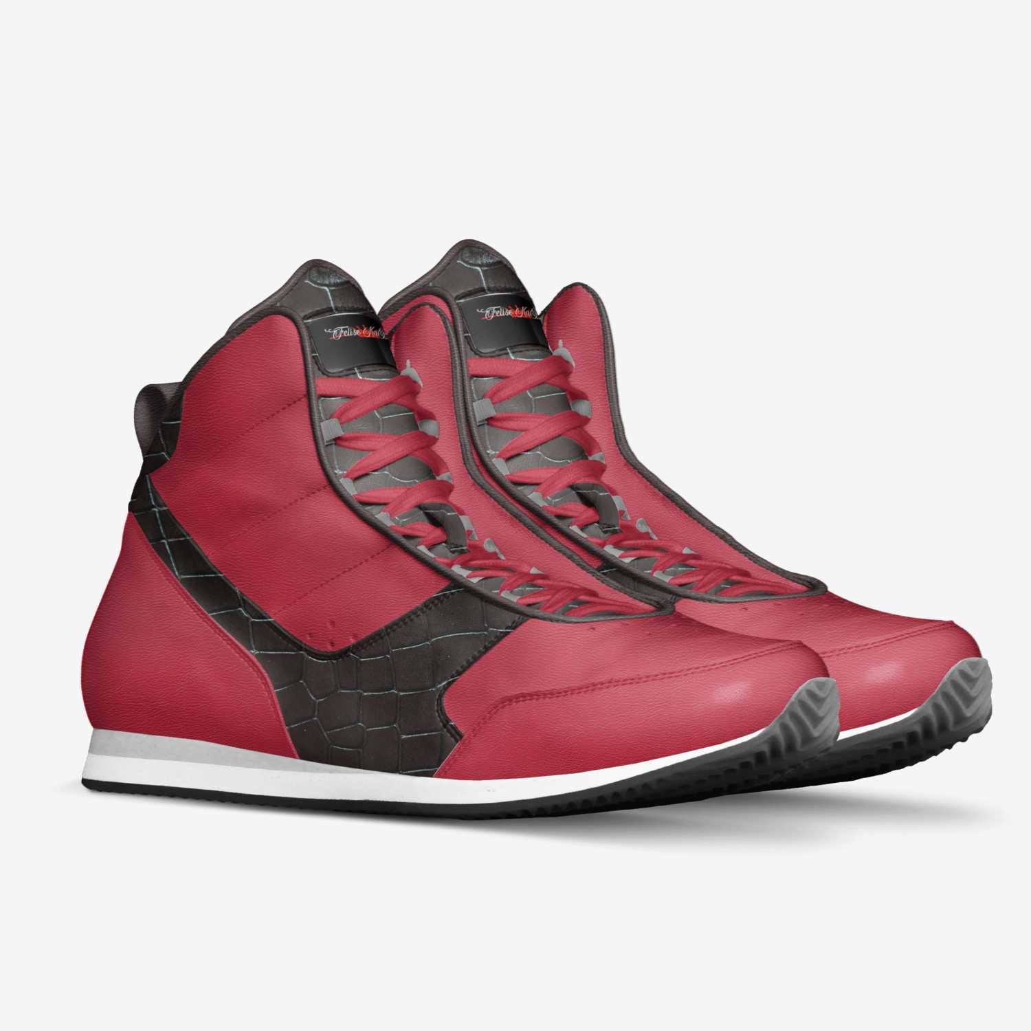 Felise KaBobo custom made in Italy shoes by Shamsud-din King | Double view