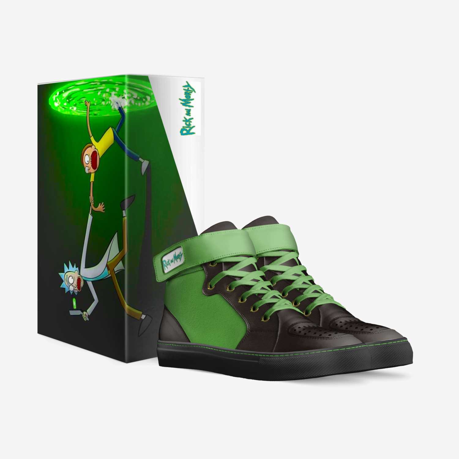 I’m Pickle Rick custom made in Italy shoes by Cole Goode | Box view
