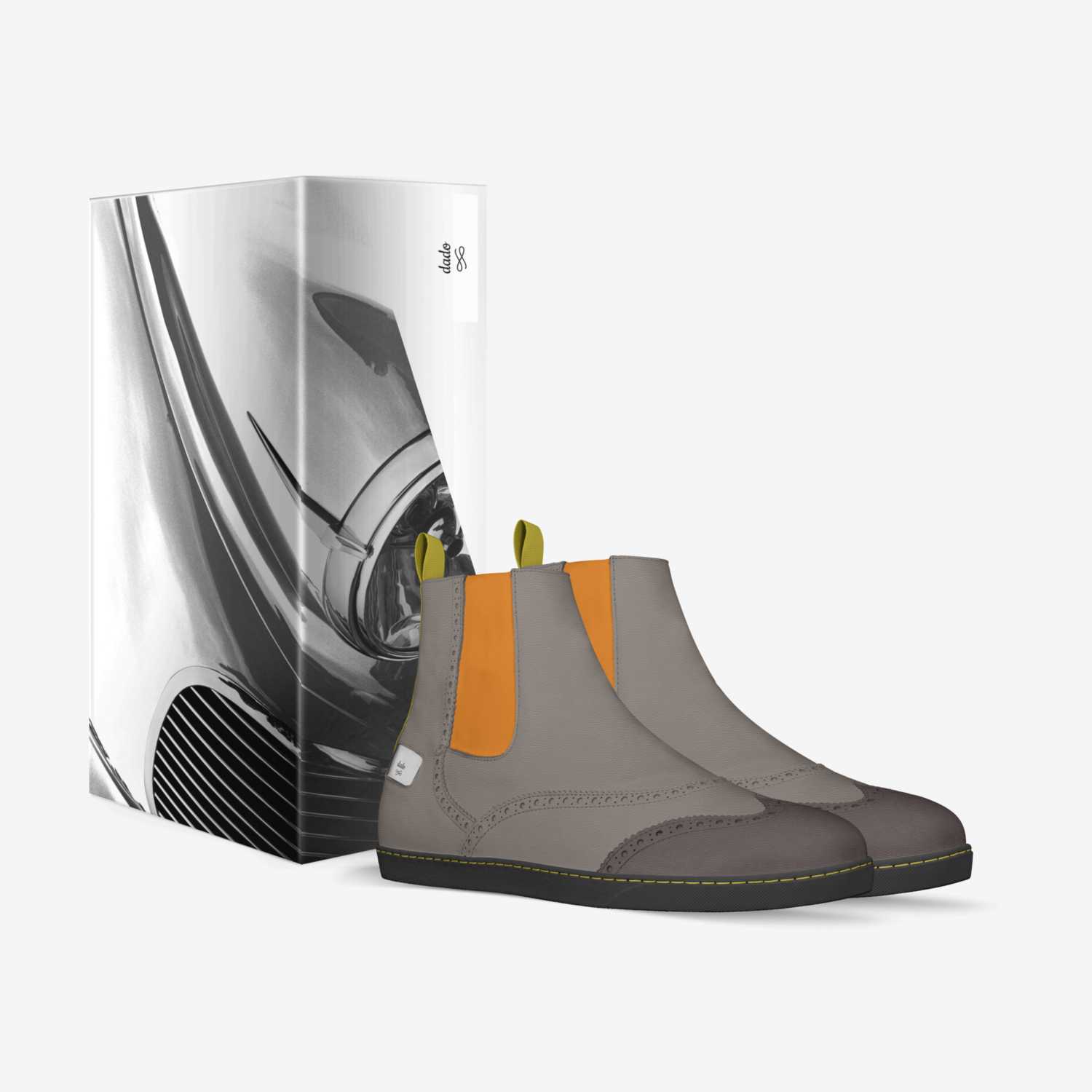 mino custom made in Italy shoes by Sarah Holland | Box view