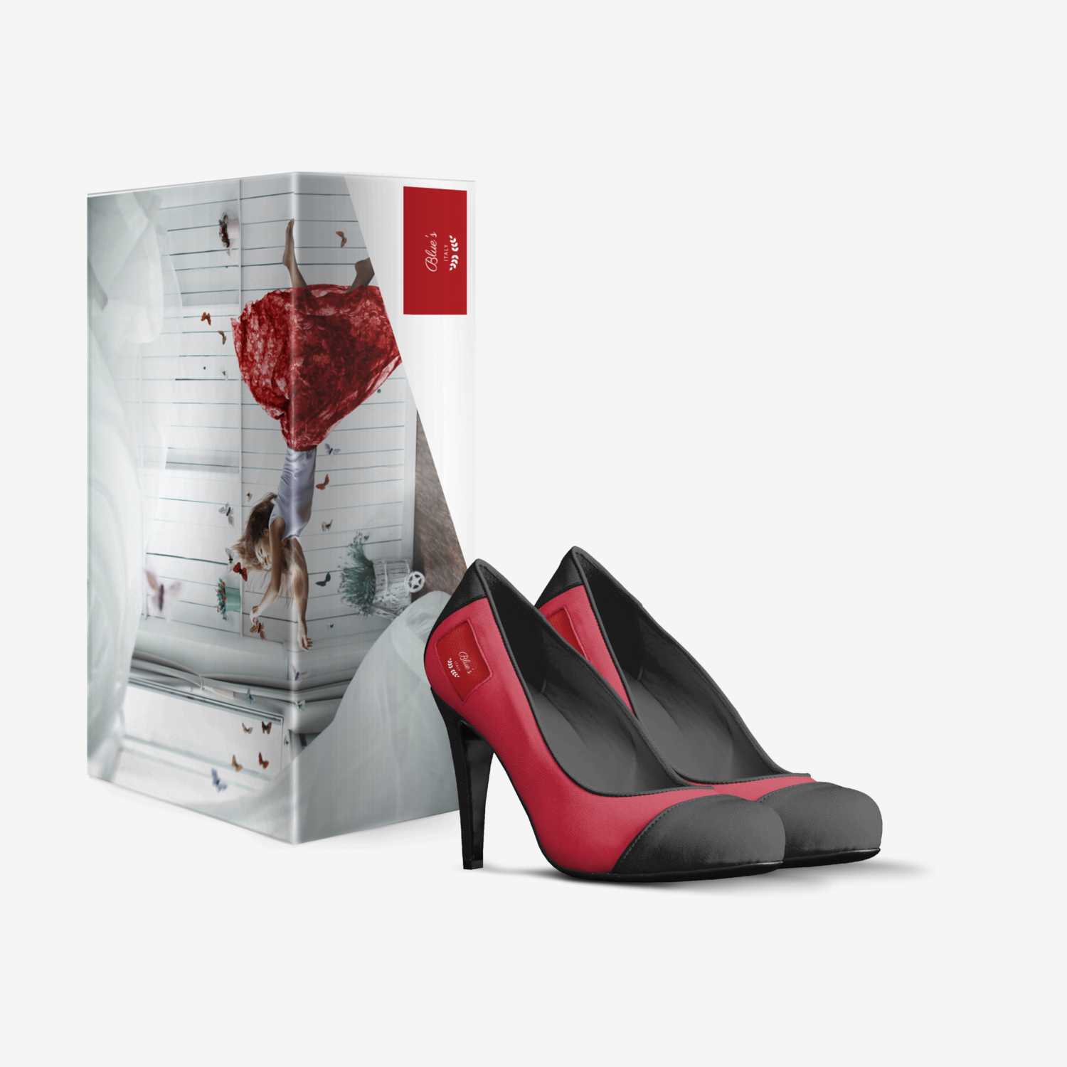 Blue's custom made in Italy shoes by Kimberly Baxter | Box view