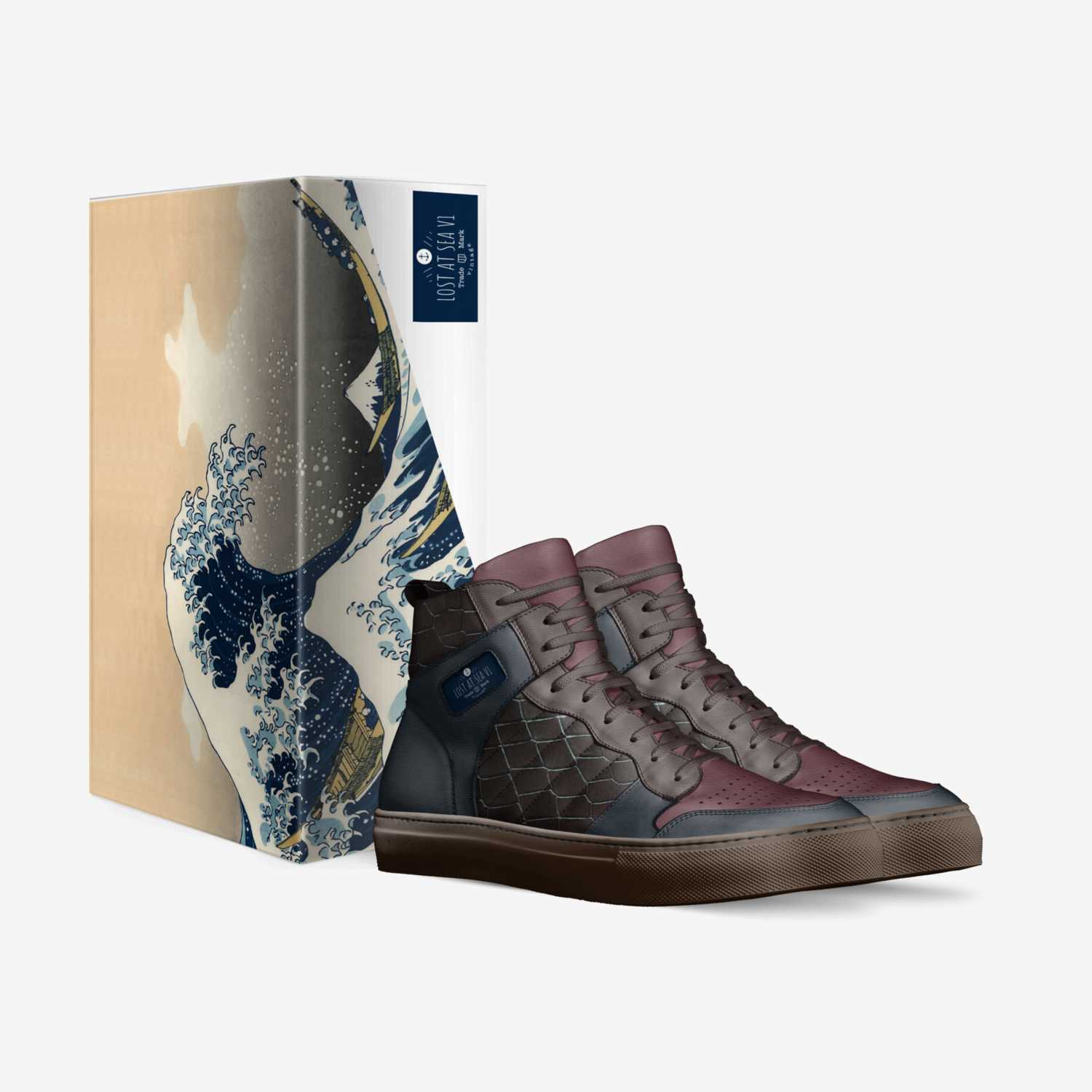 Lost at Sea v1 custom made in Italy shoes by Jacob Mayron King | Box view
