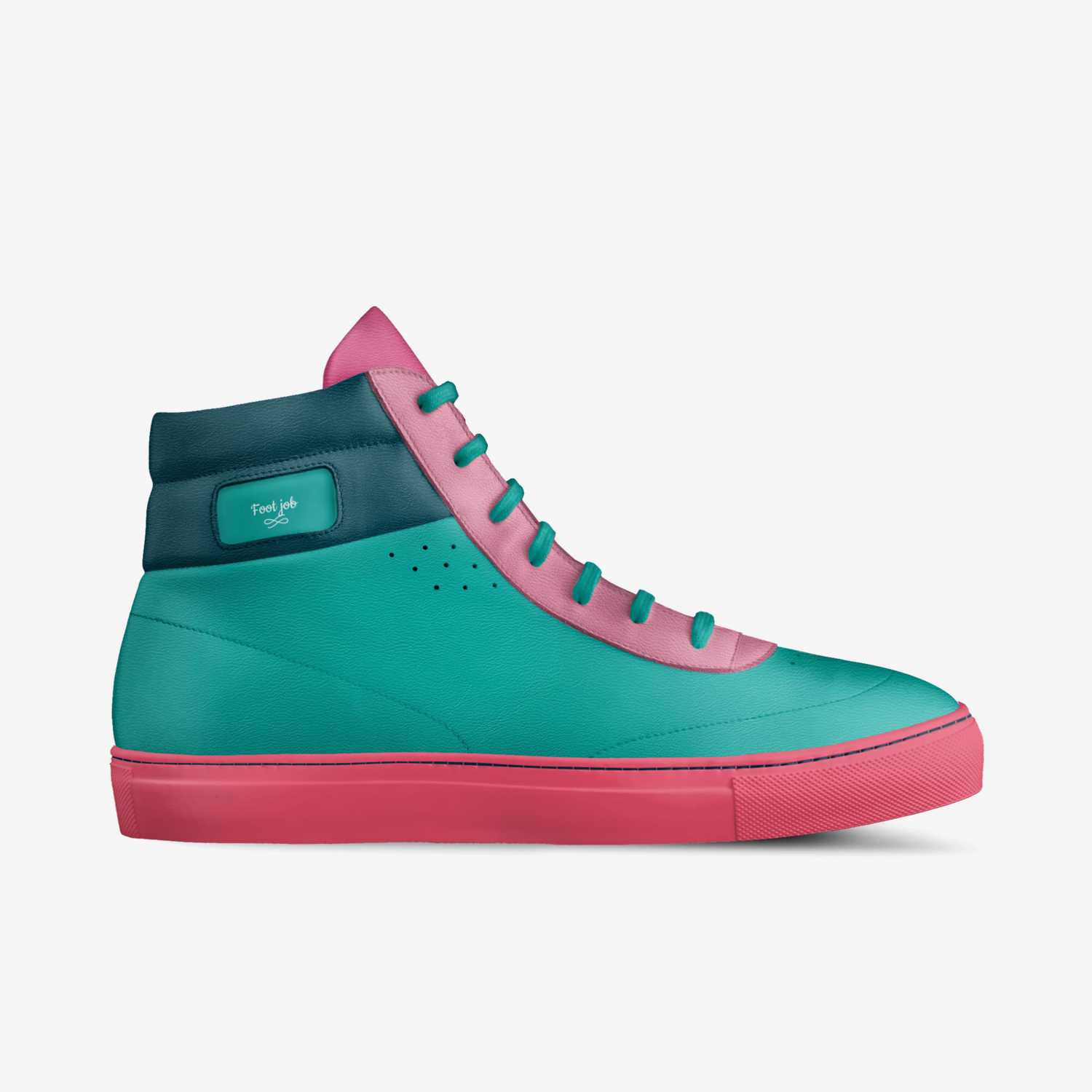 Foot job custom made in Italy shoes by Katina Ellis | Side view