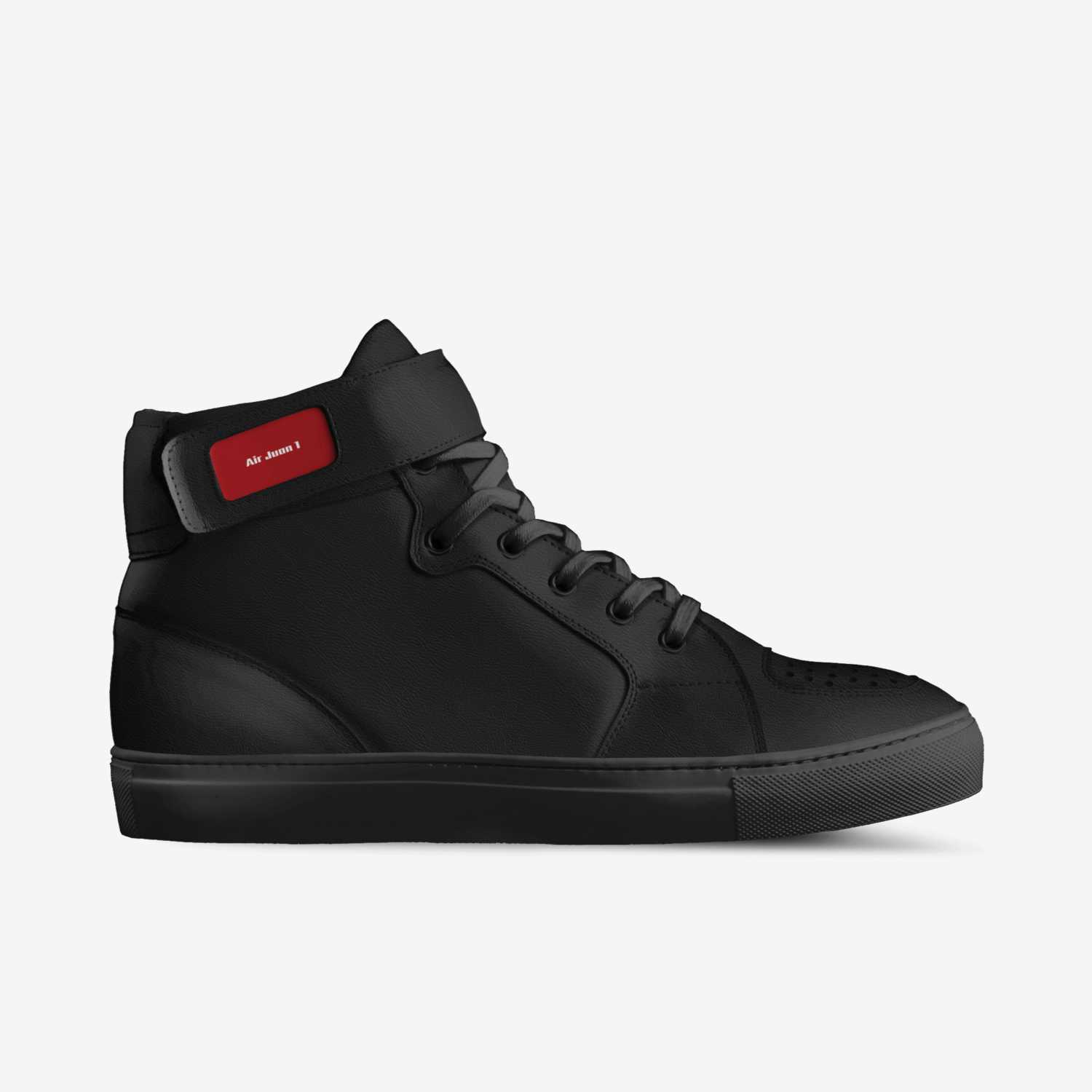 Air Juan 1 custom made in Italy shoes by Francisco Vazquez | Side view