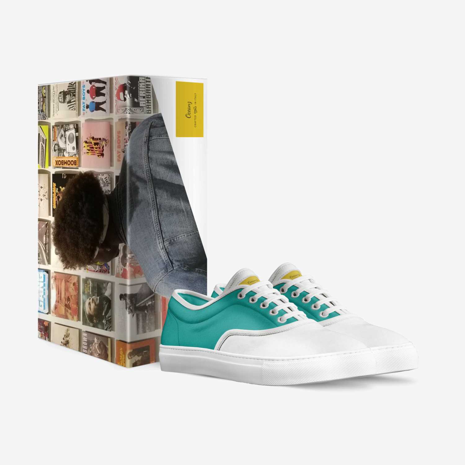 Oceanz custom made in Italy shoes by James Aaron | Box view