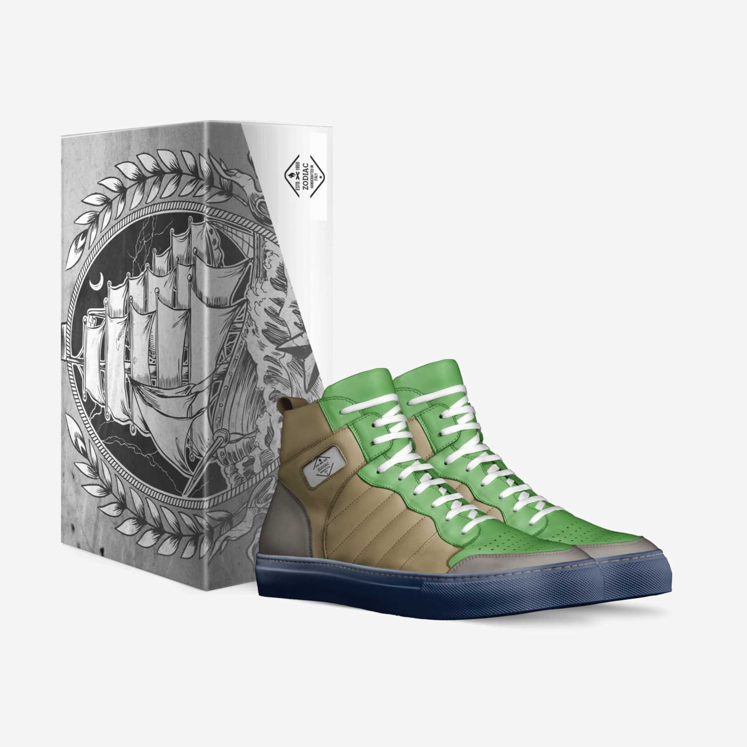 Zodiac custom made in Italy shoes by Dylan Purdy | Box view