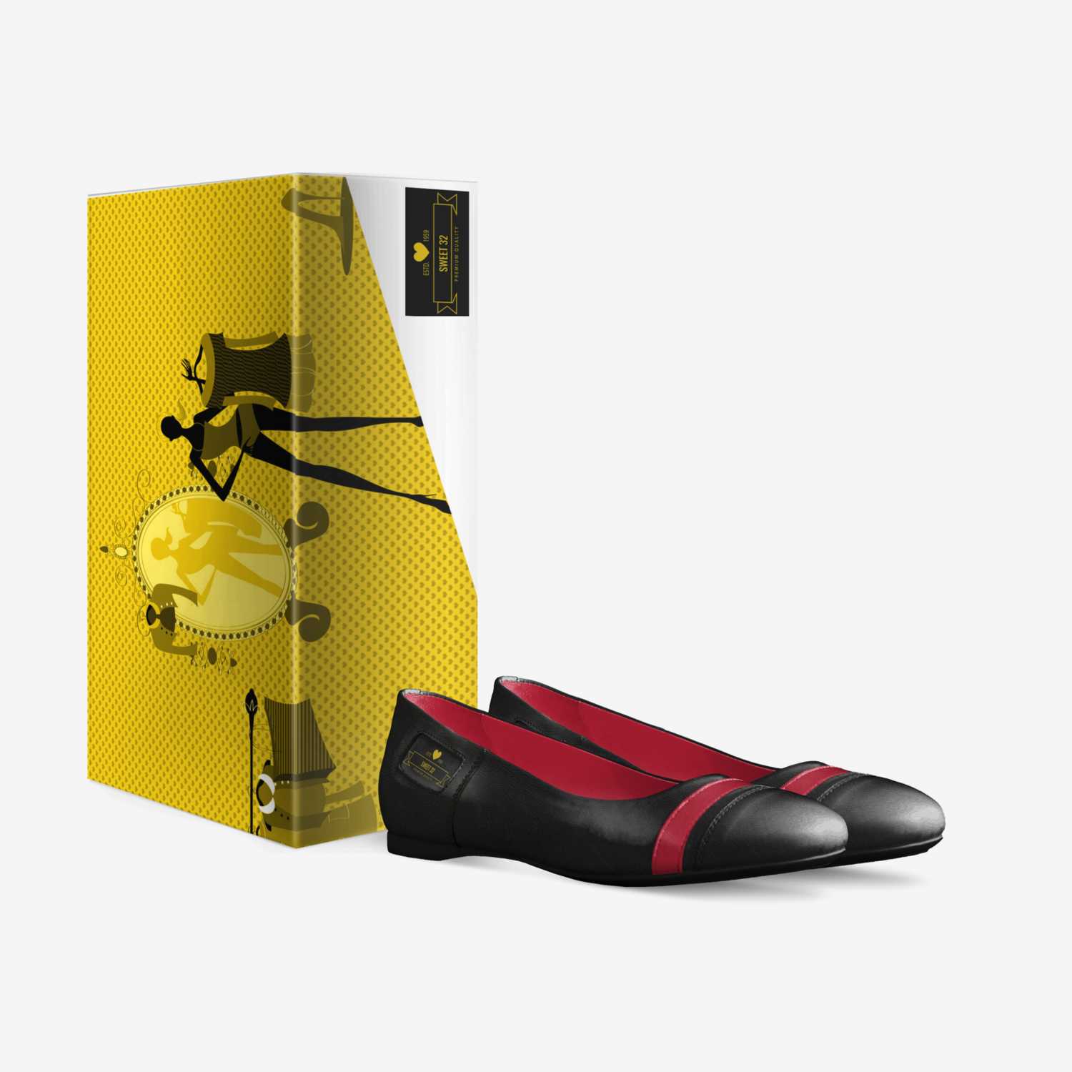 Sweet 32 custom made in Italy shoes by Latanya Rolle | Box view