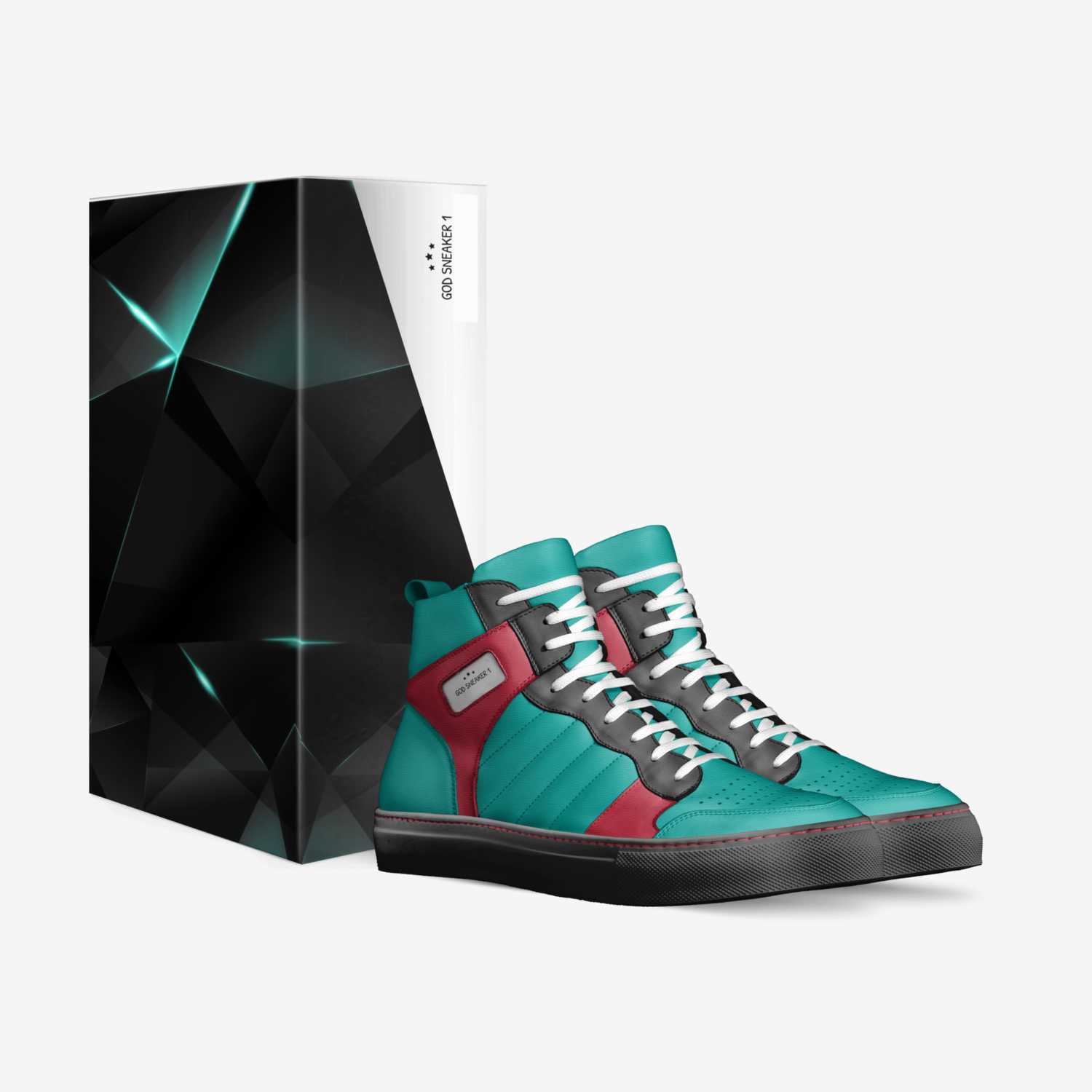 God Sneaker 1 custom made in Italy shoes by Corey Fields | Box view