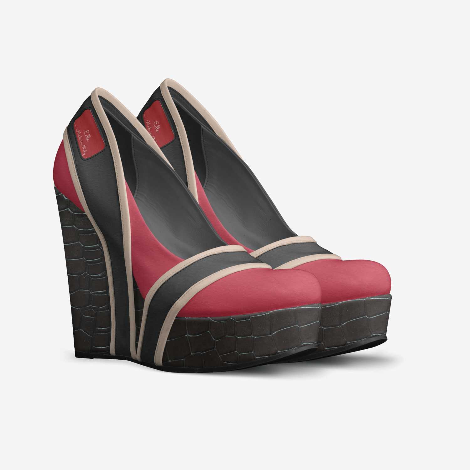 Elle custom made in Italy shoes by Lauren Romeo | Double view